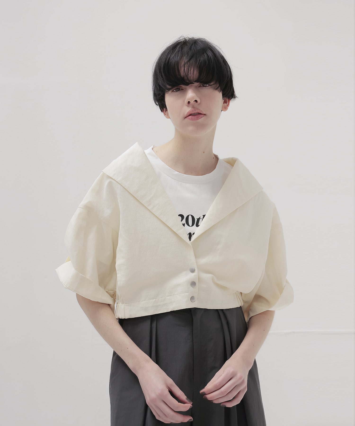 open collar shirt jacket