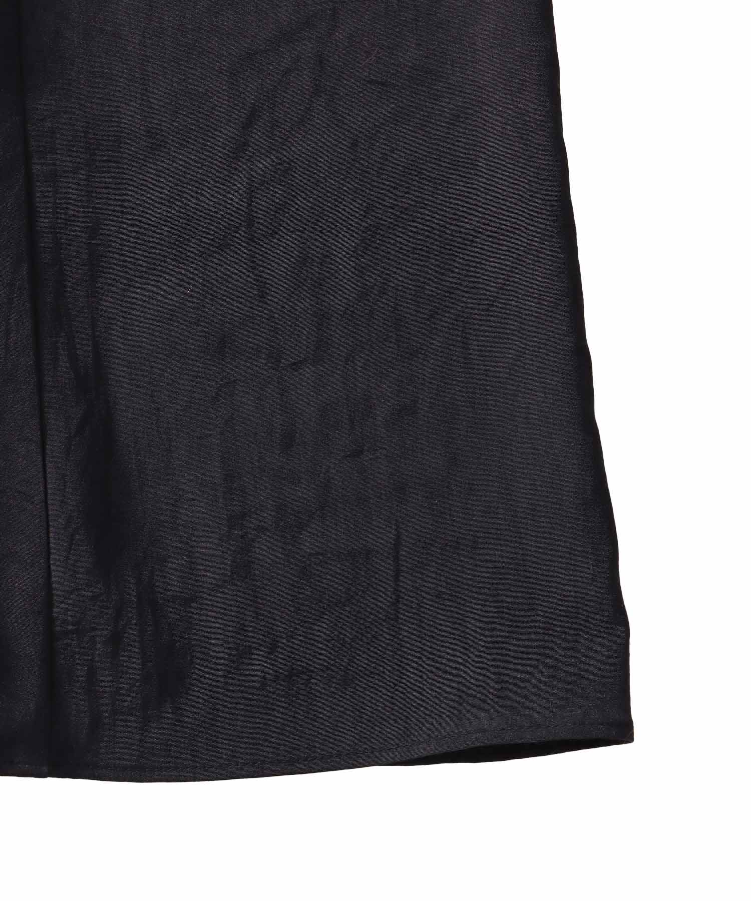 silky acetate irregular layered dress