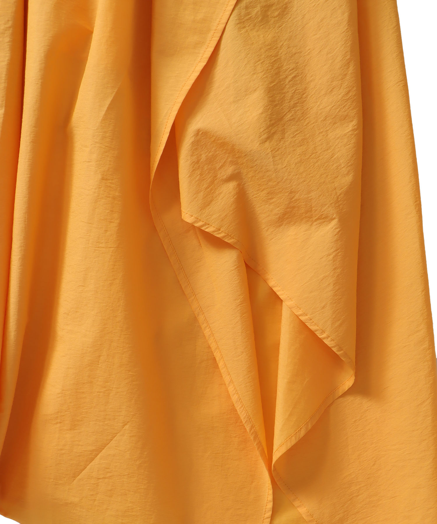 shirring irregular hem dress