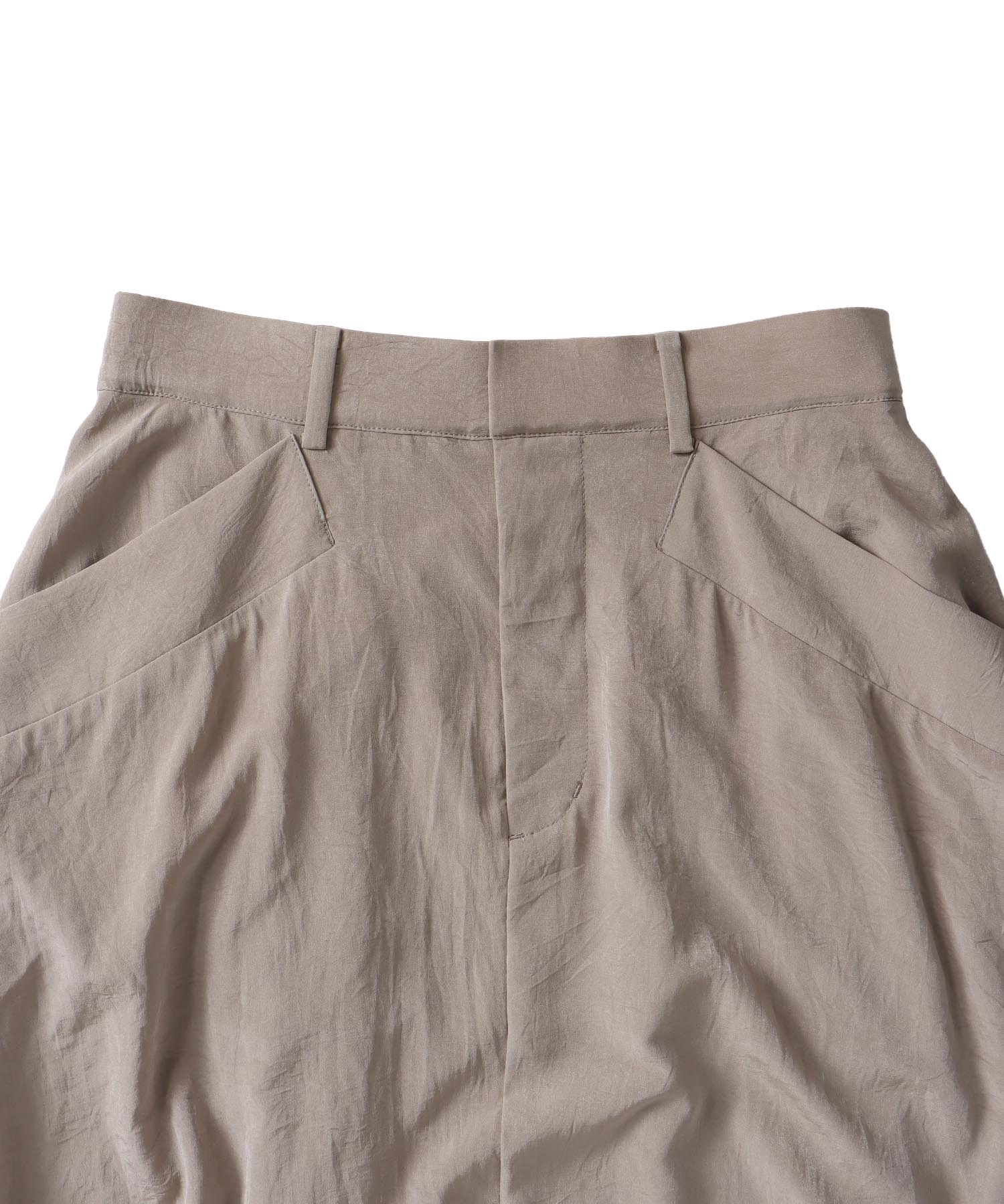 silky acetate asymmetry skirt