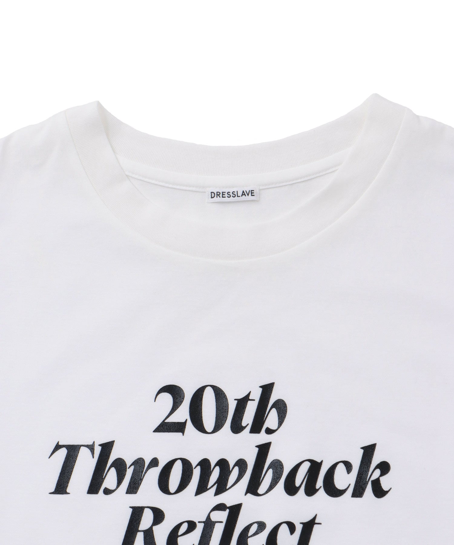 throwback sleeveress T-shirt