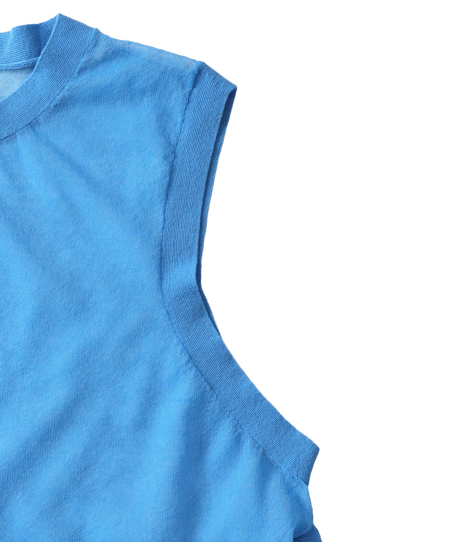 ALLONGE sheer sleeveless pull