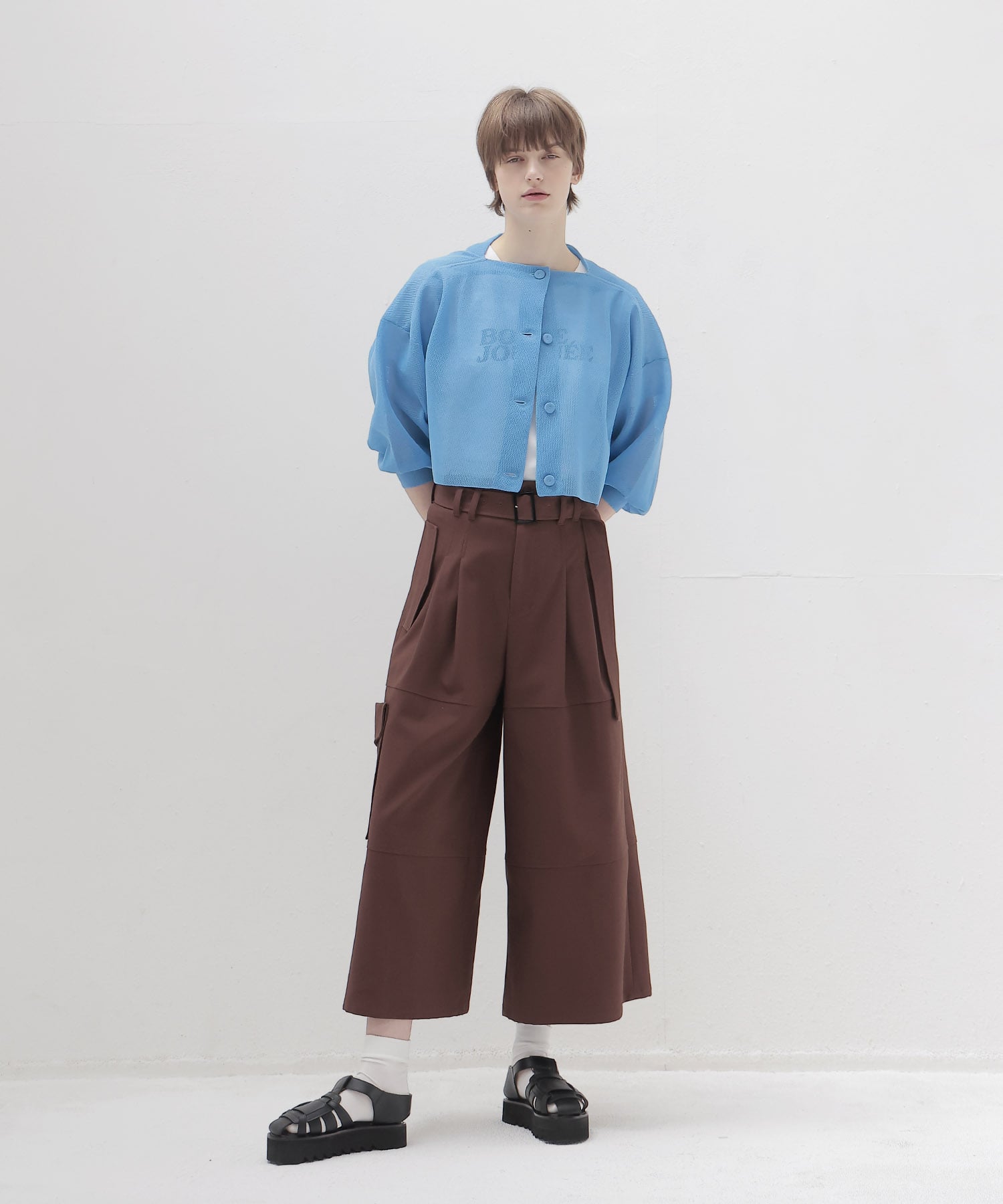 ALLONGE sheer cardigan