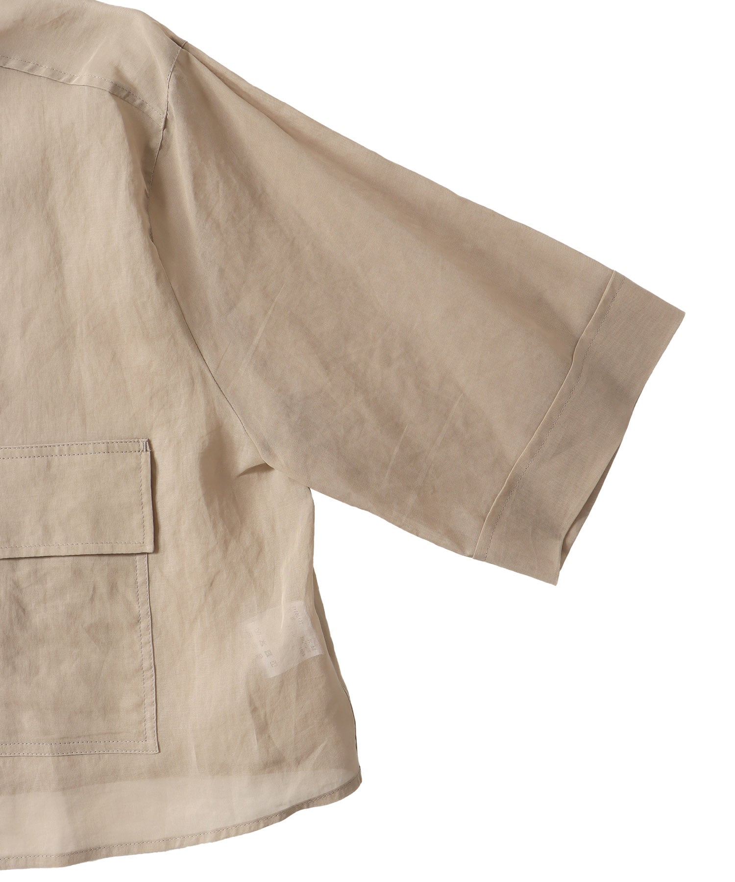 sheer cotton short shirt
