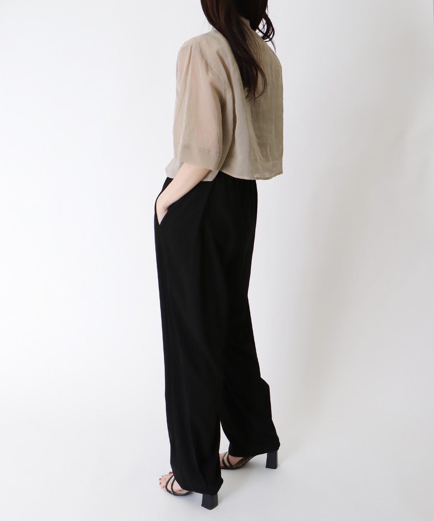 sheer cotton short shirt