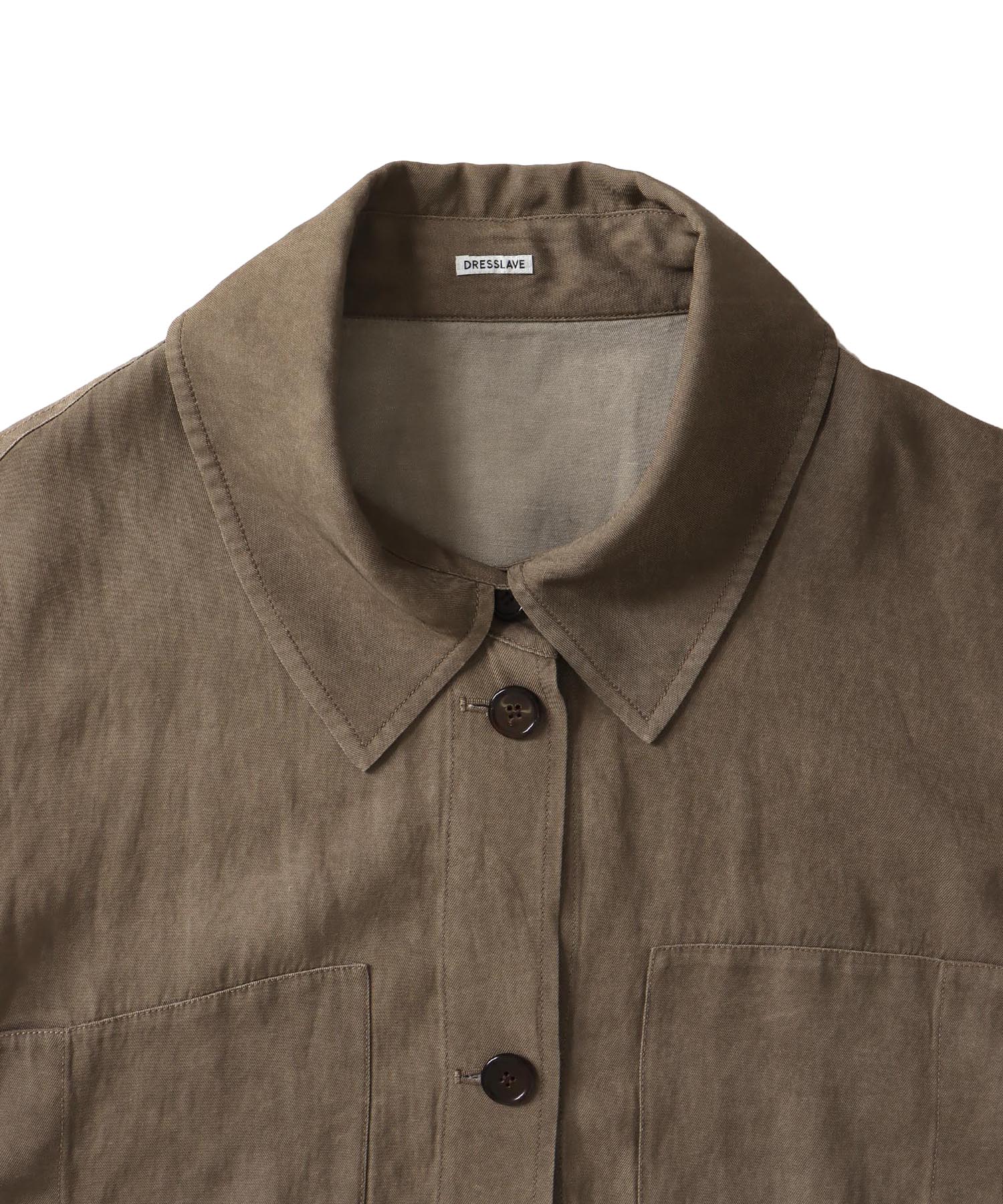 viscorse linen twill short jaclet