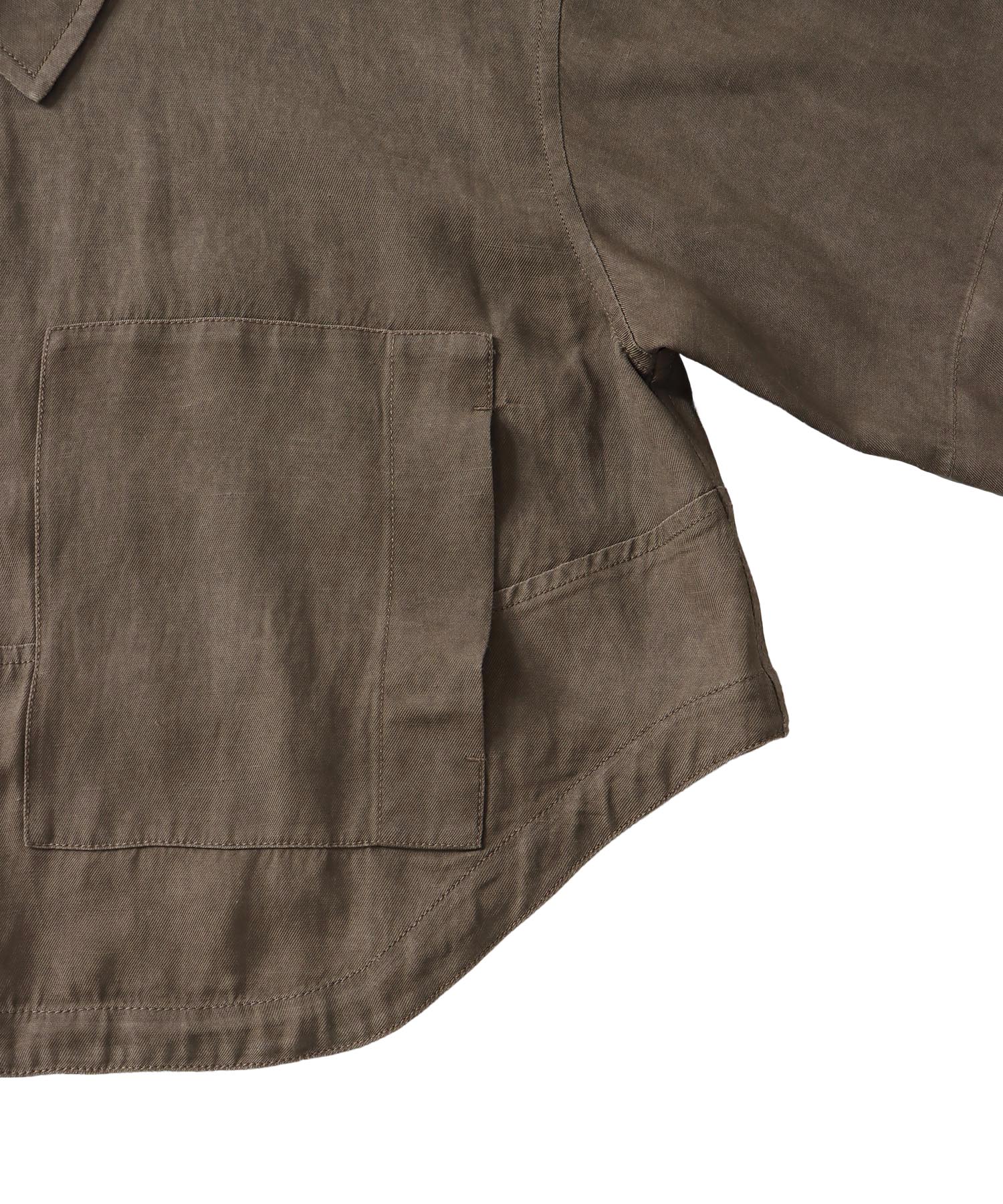 viscorse linen twill short jaclet