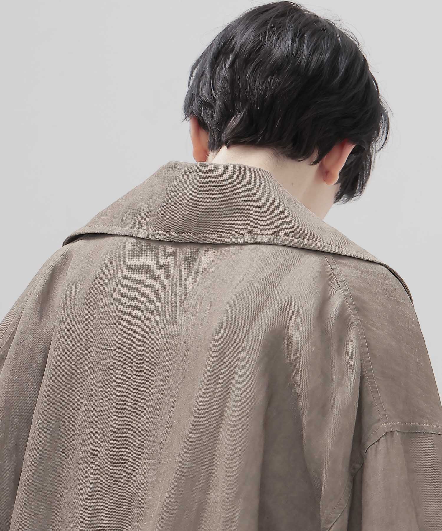 viscorse linen twill short jaclet