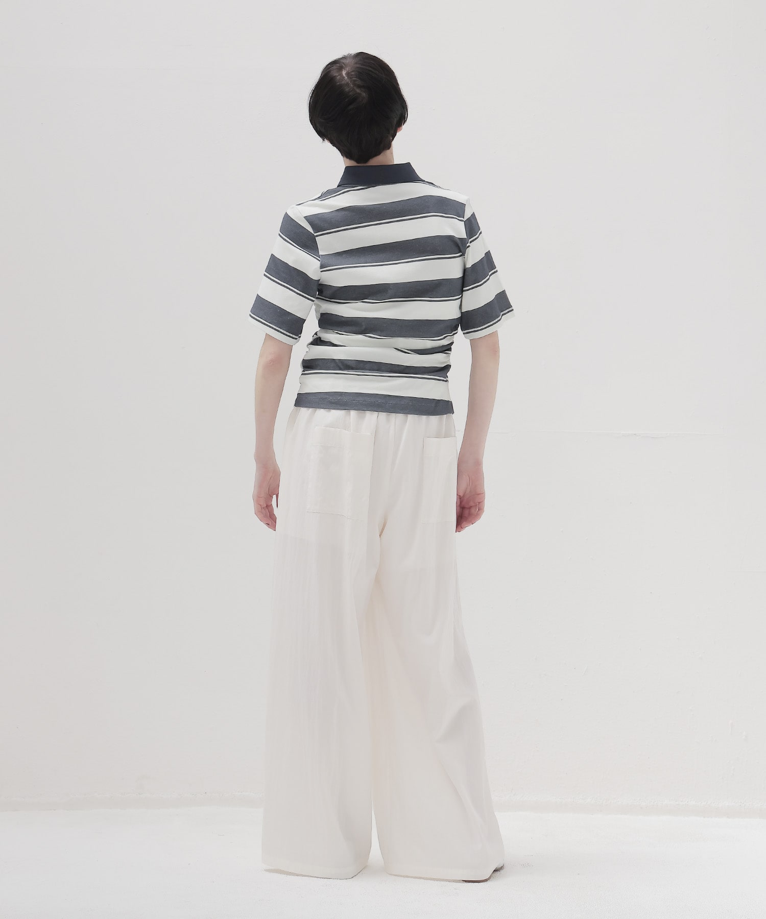 silky poplin easy trouser