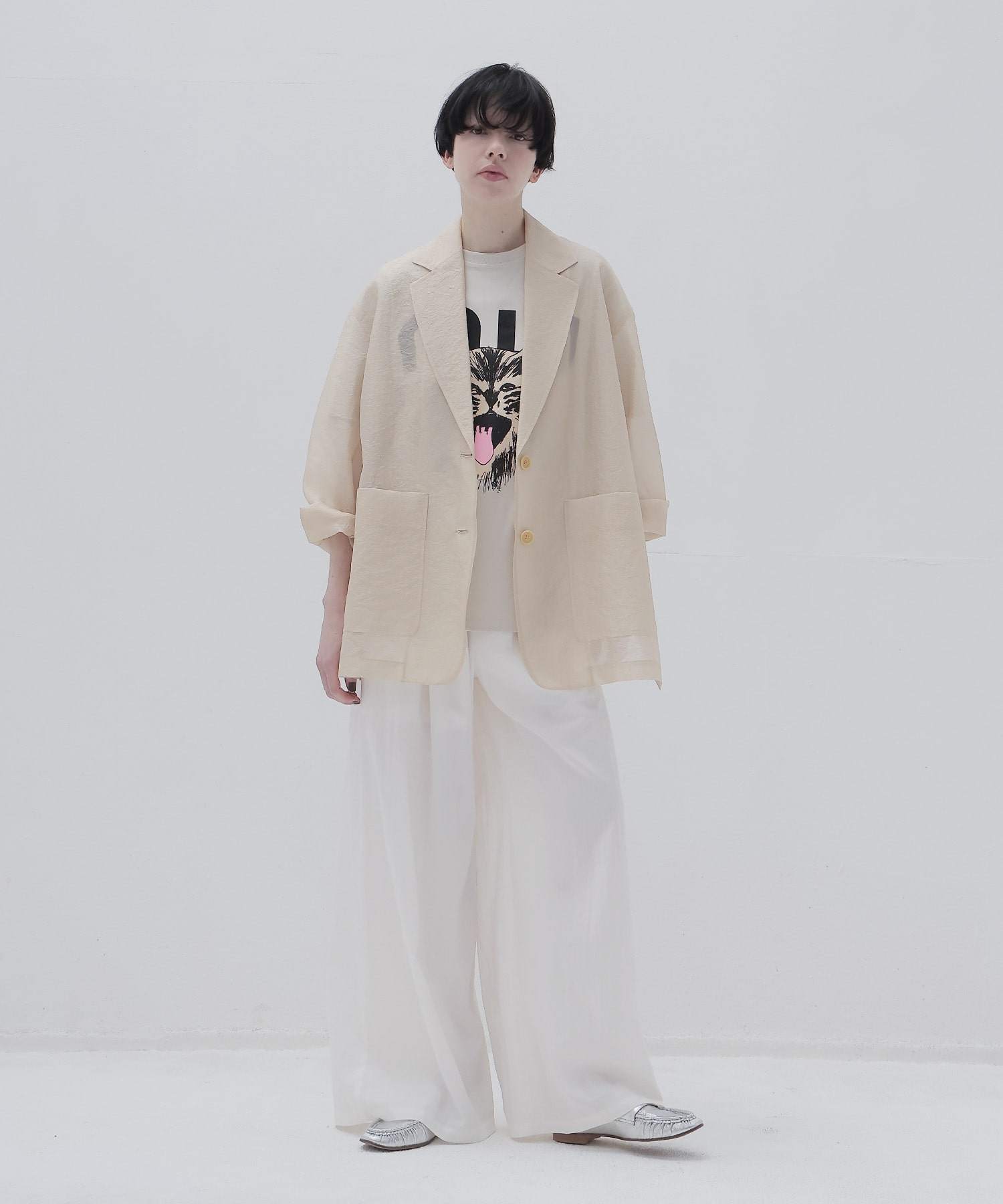 silky poplin easy trouser
