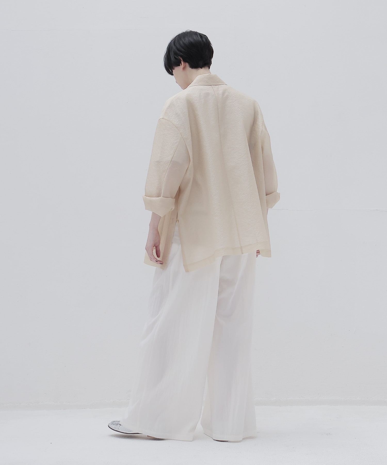 silky poplin easy trouser
