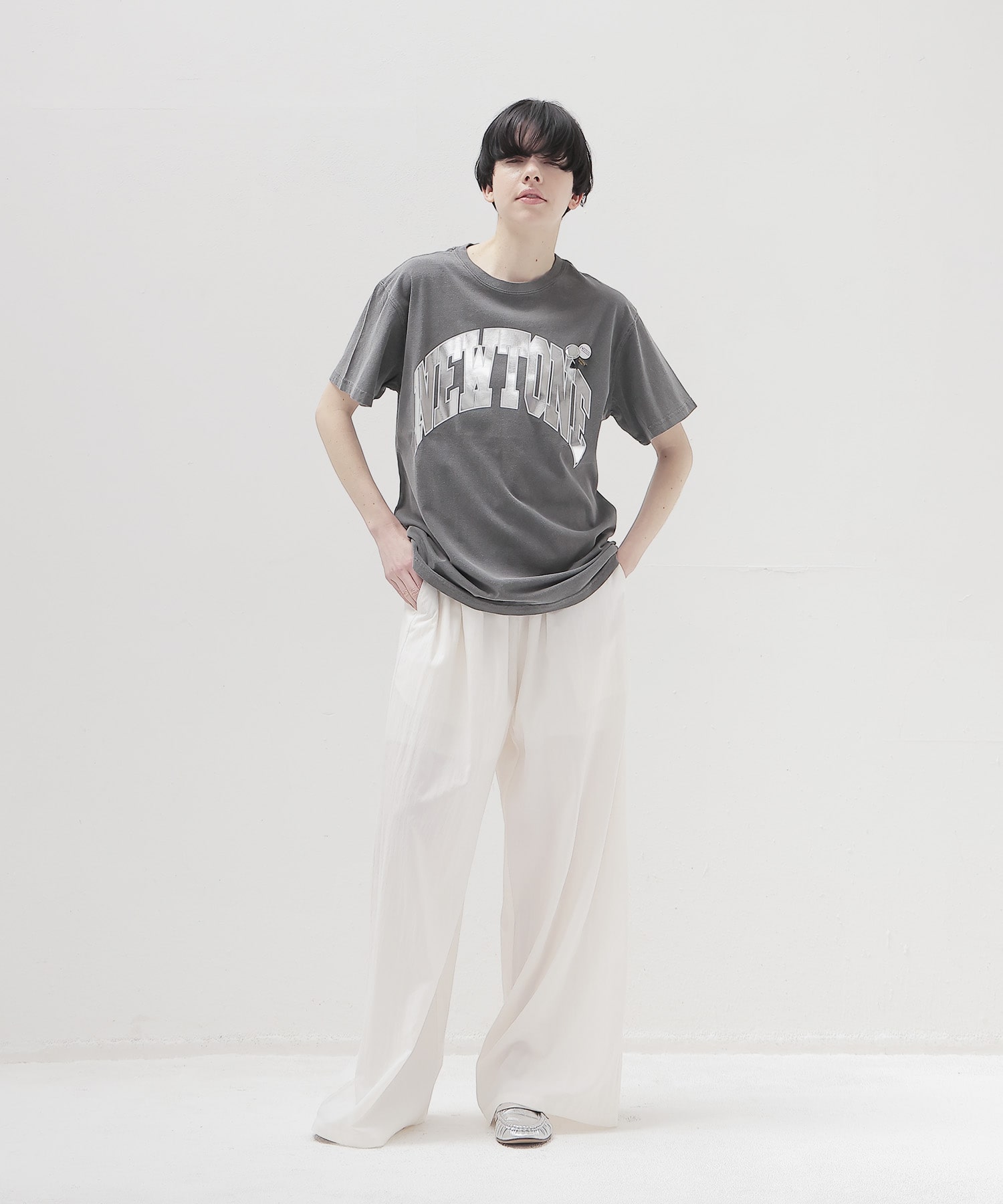 silky poplin easy trouser