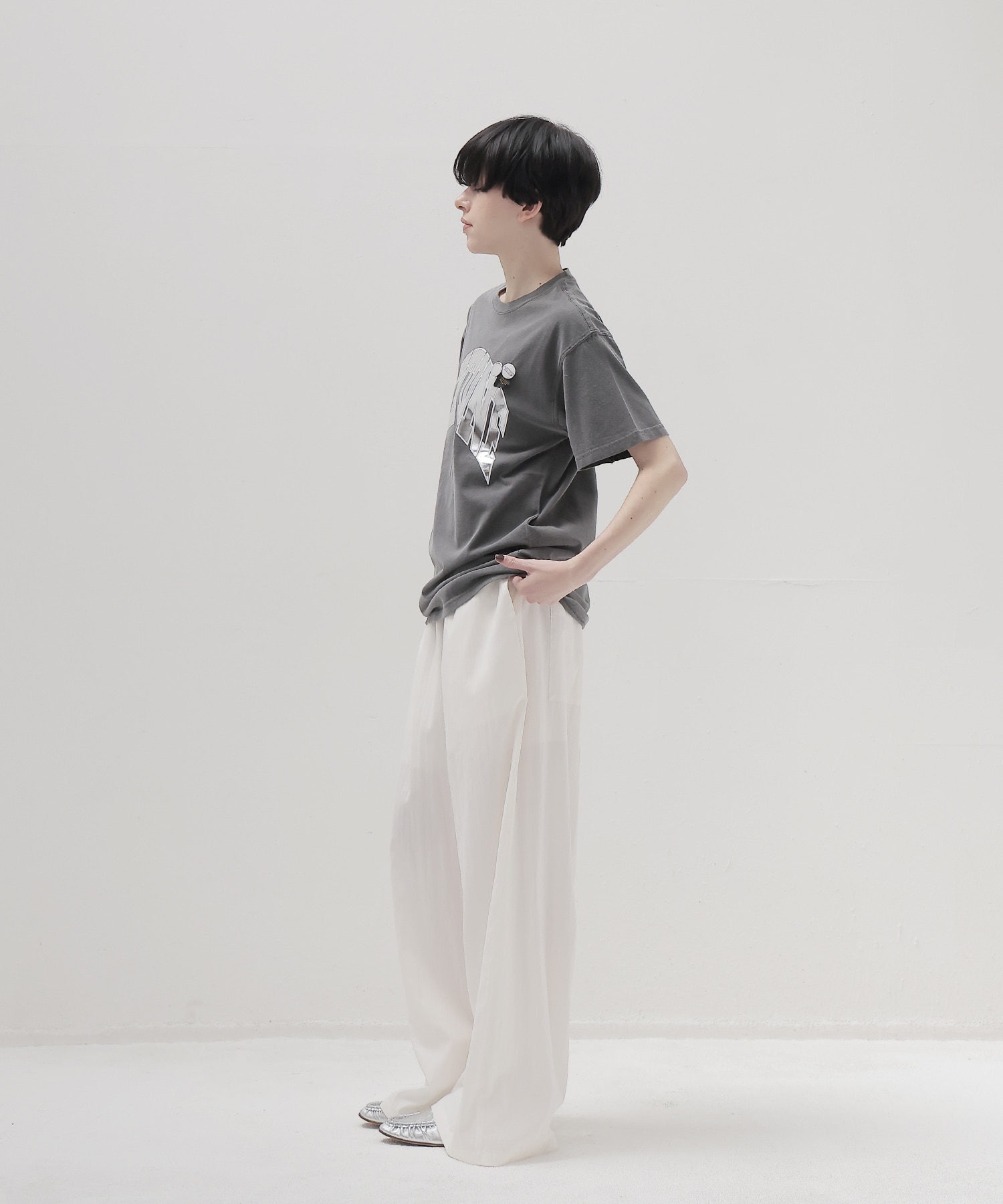 silky poplin easy trouser