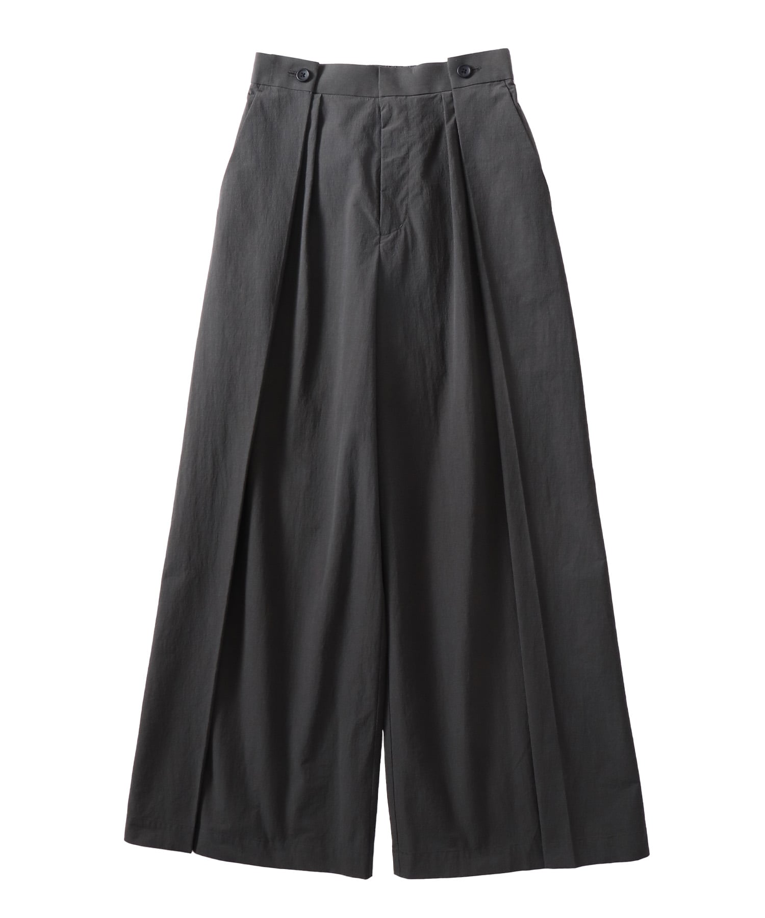 double tuck washer wide pants