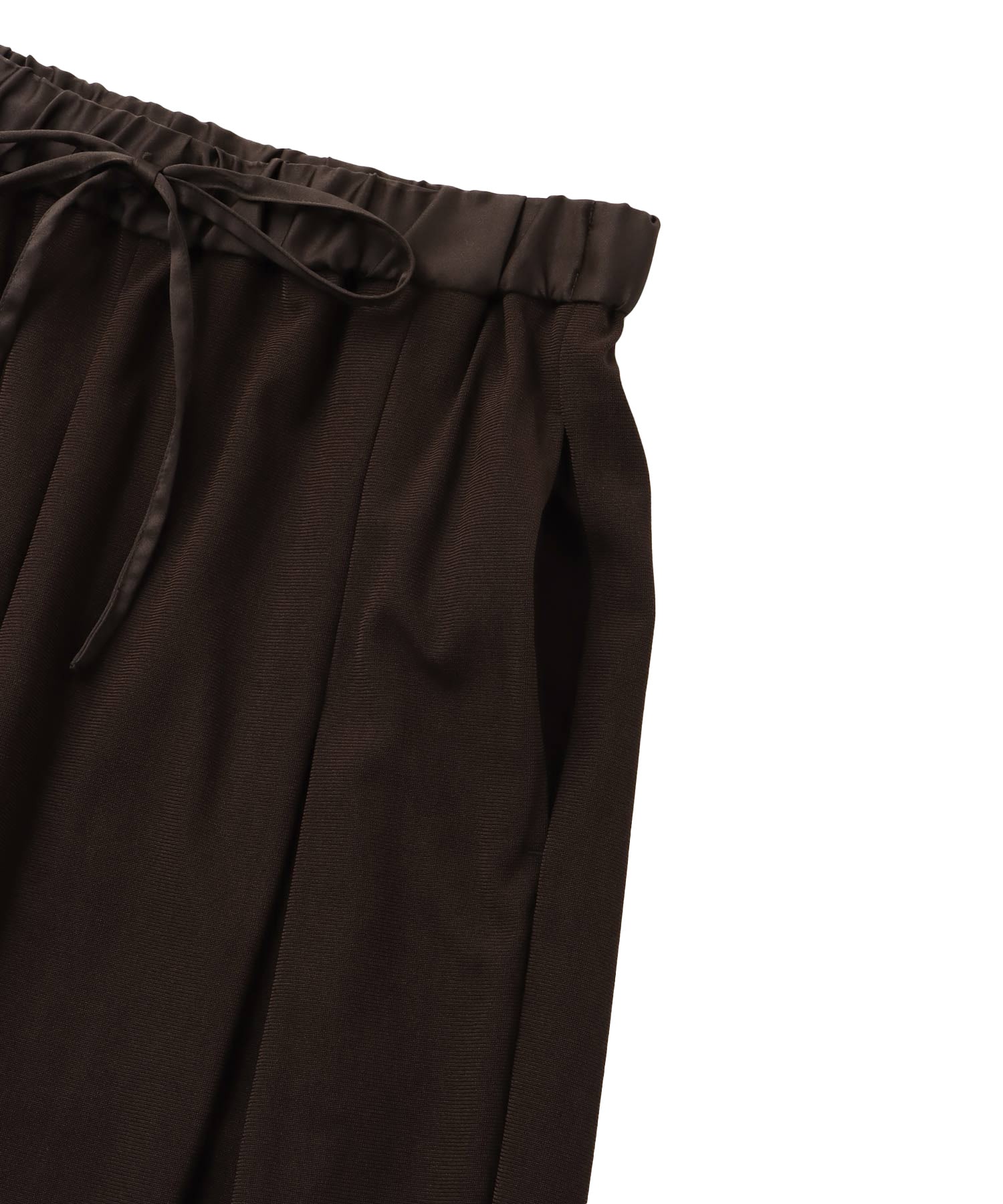 triacetate jersey carrot tuck pants