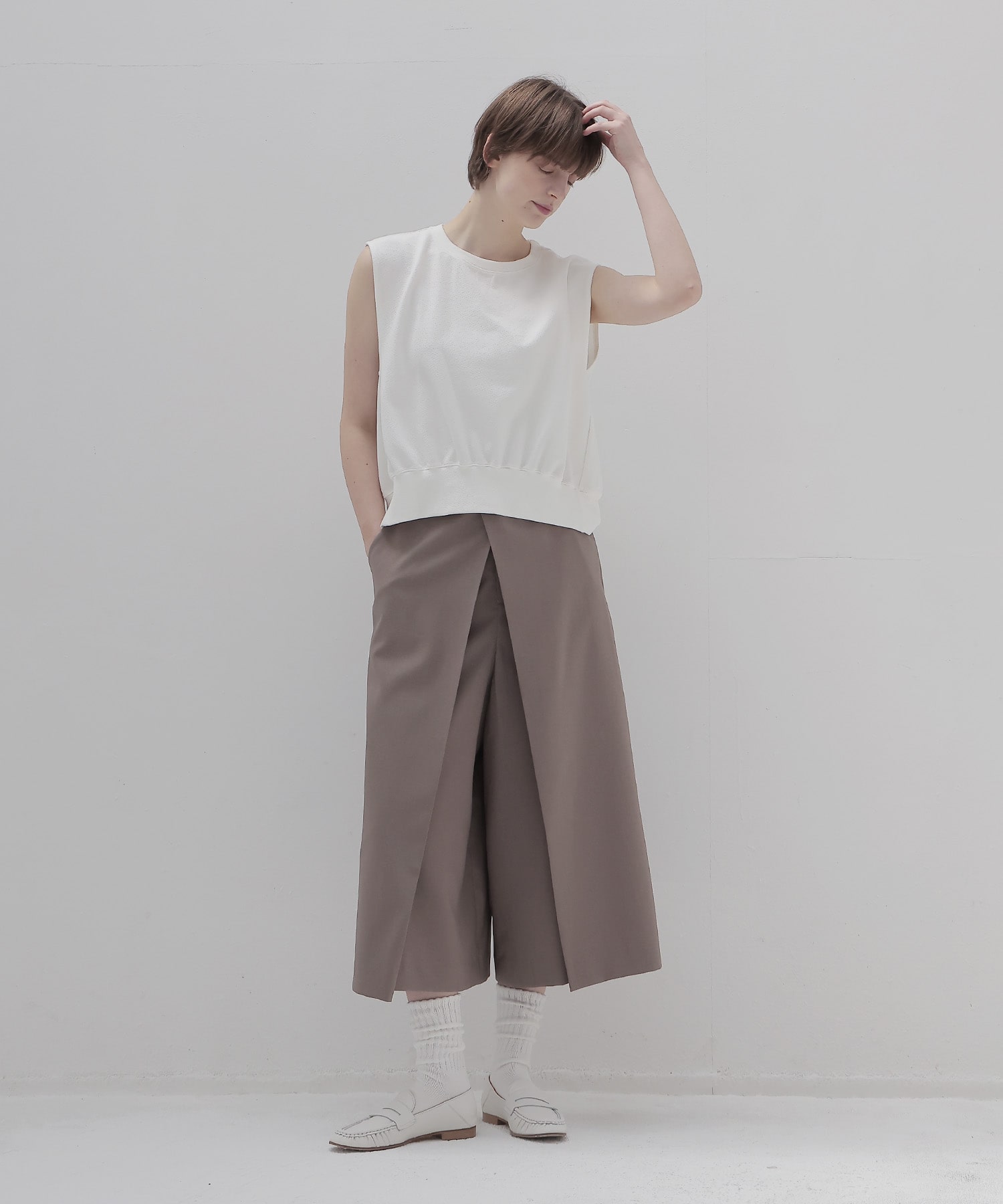 double knit loose tank