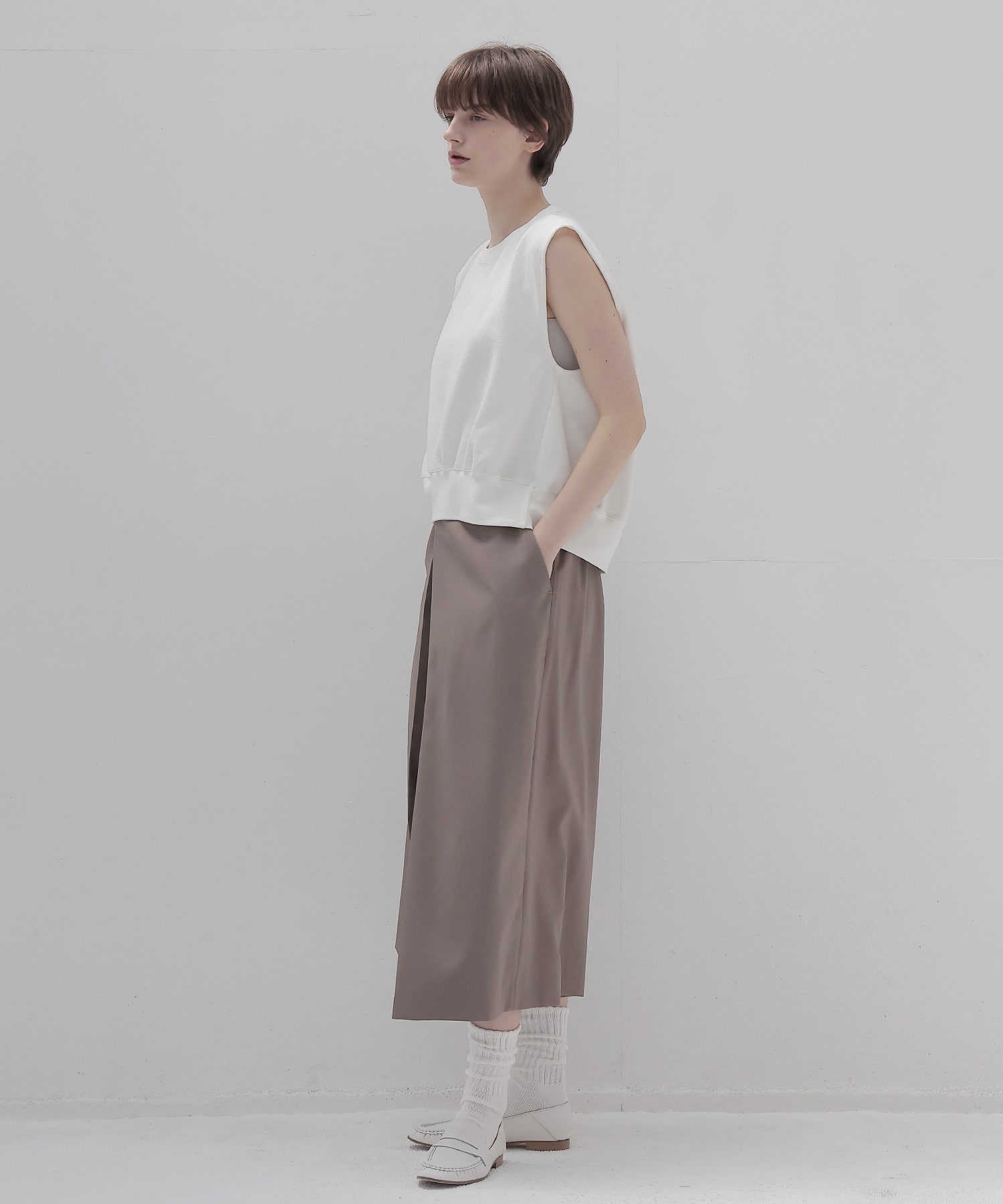 double knit loose tank