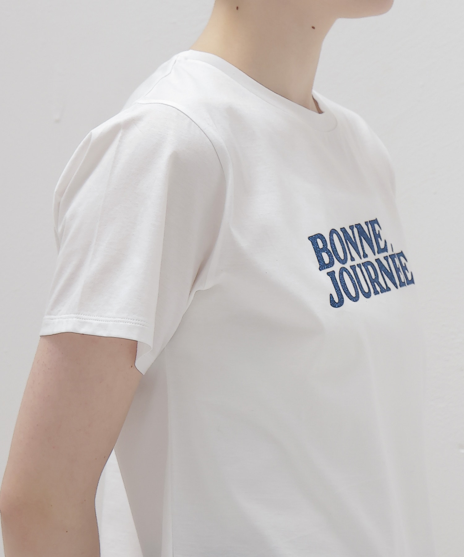 glitter Bonne journee T-shirt