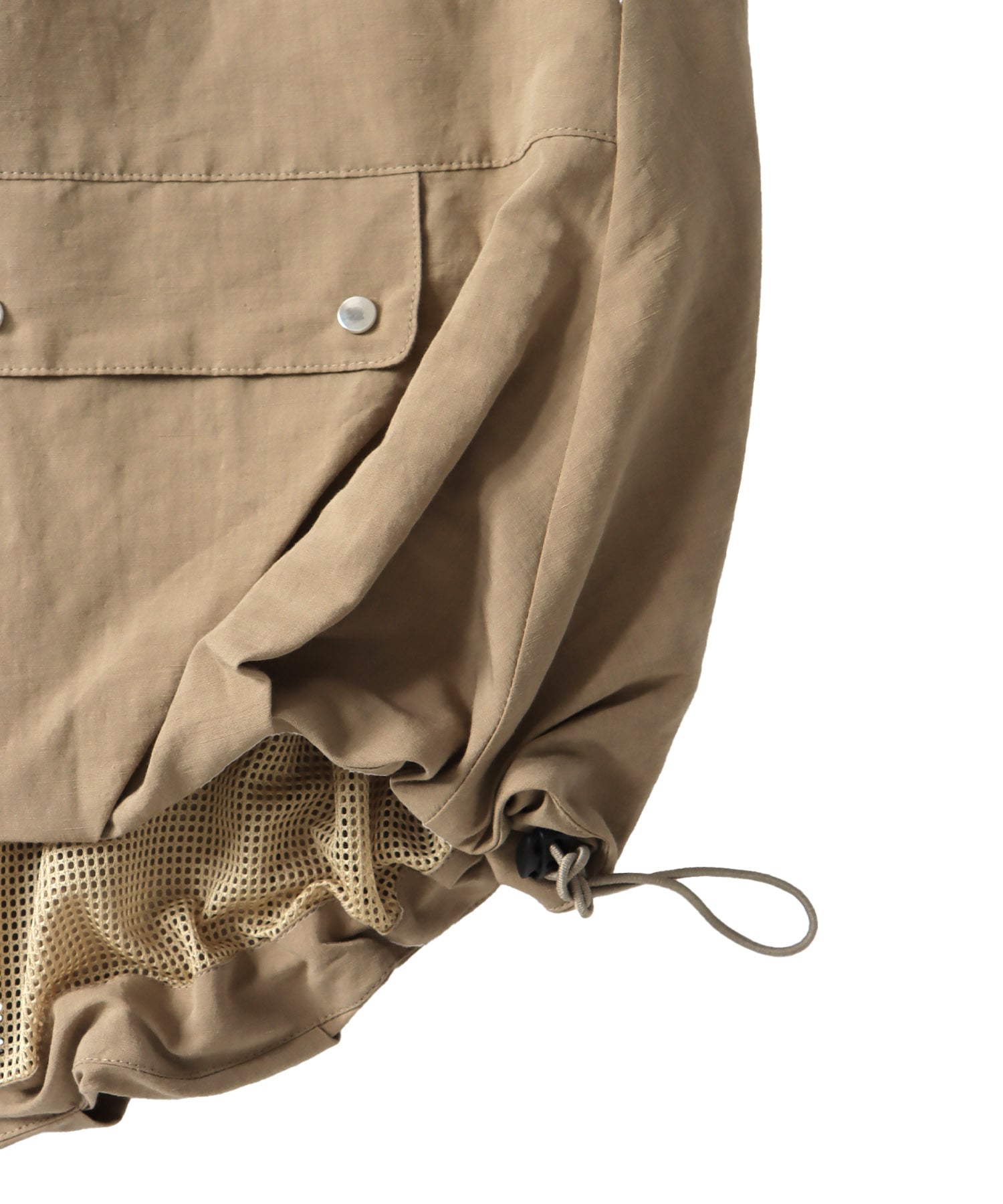 tuck bubble sleeveless blouson