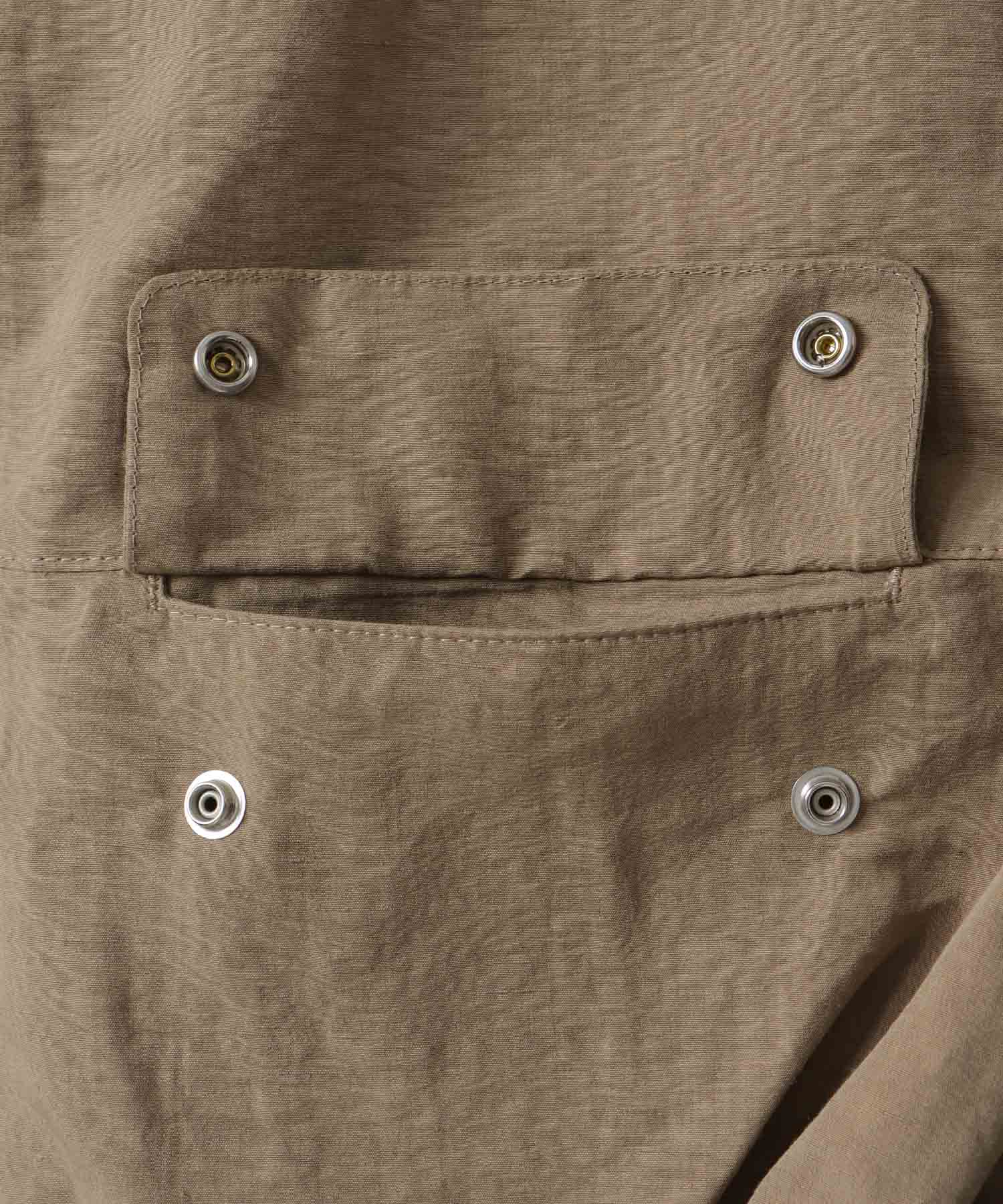 tuck bubble sleeveless blouson