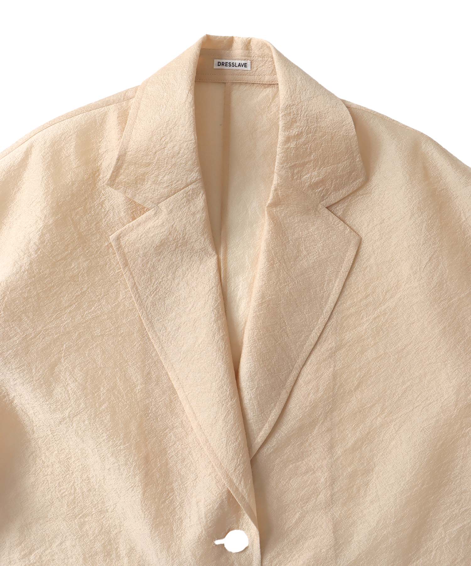 wrinkles organza big jacket