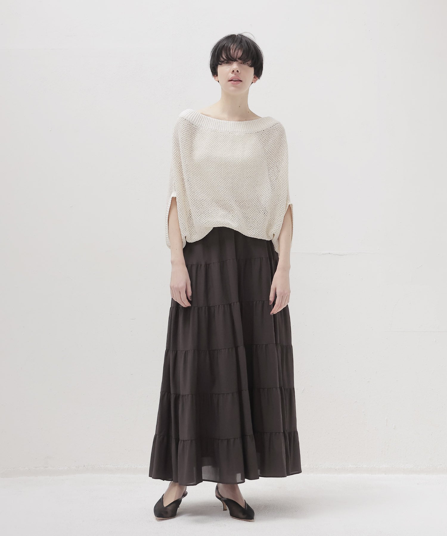 c/cu tiered skirt