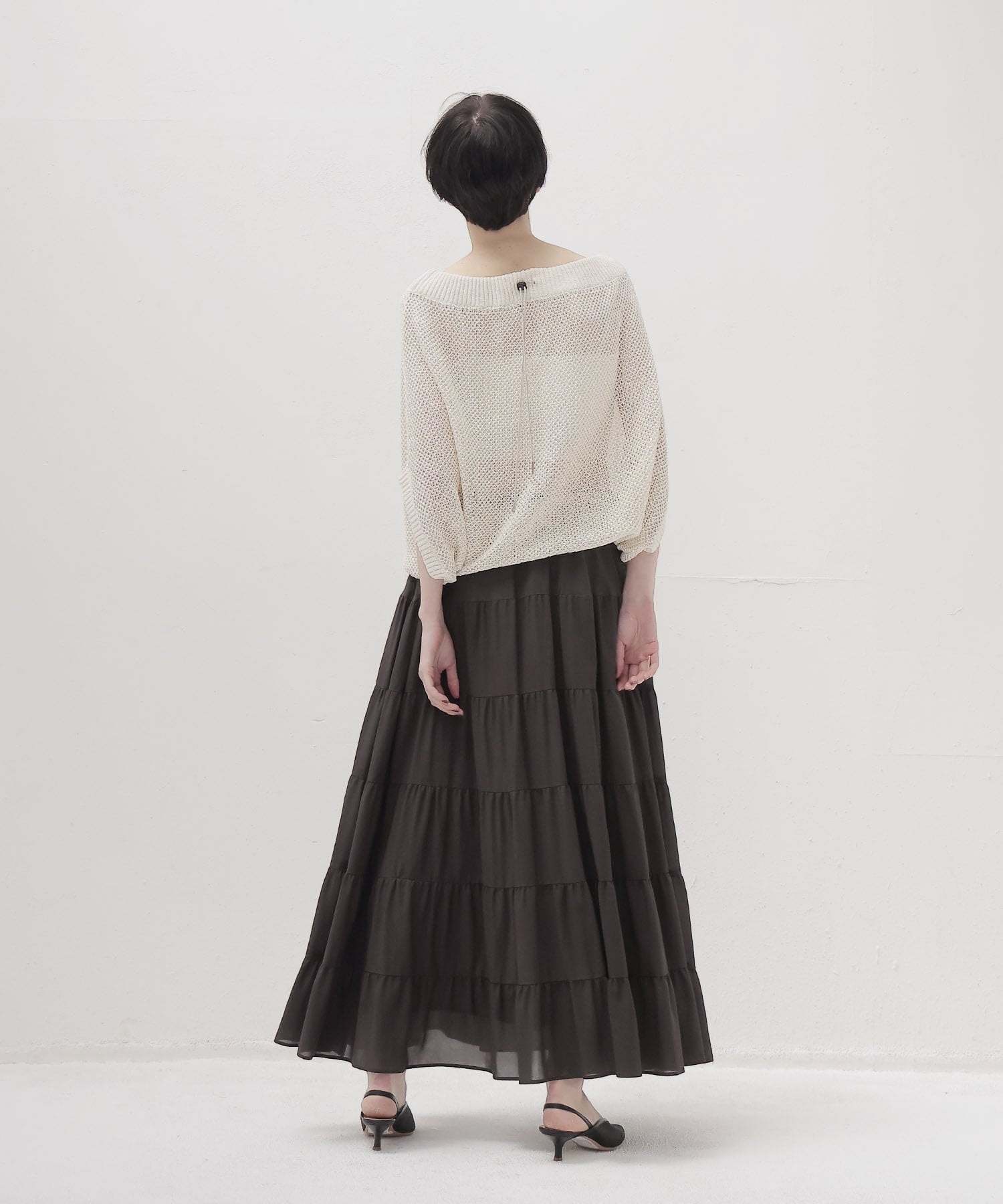c/cu tiered skirt