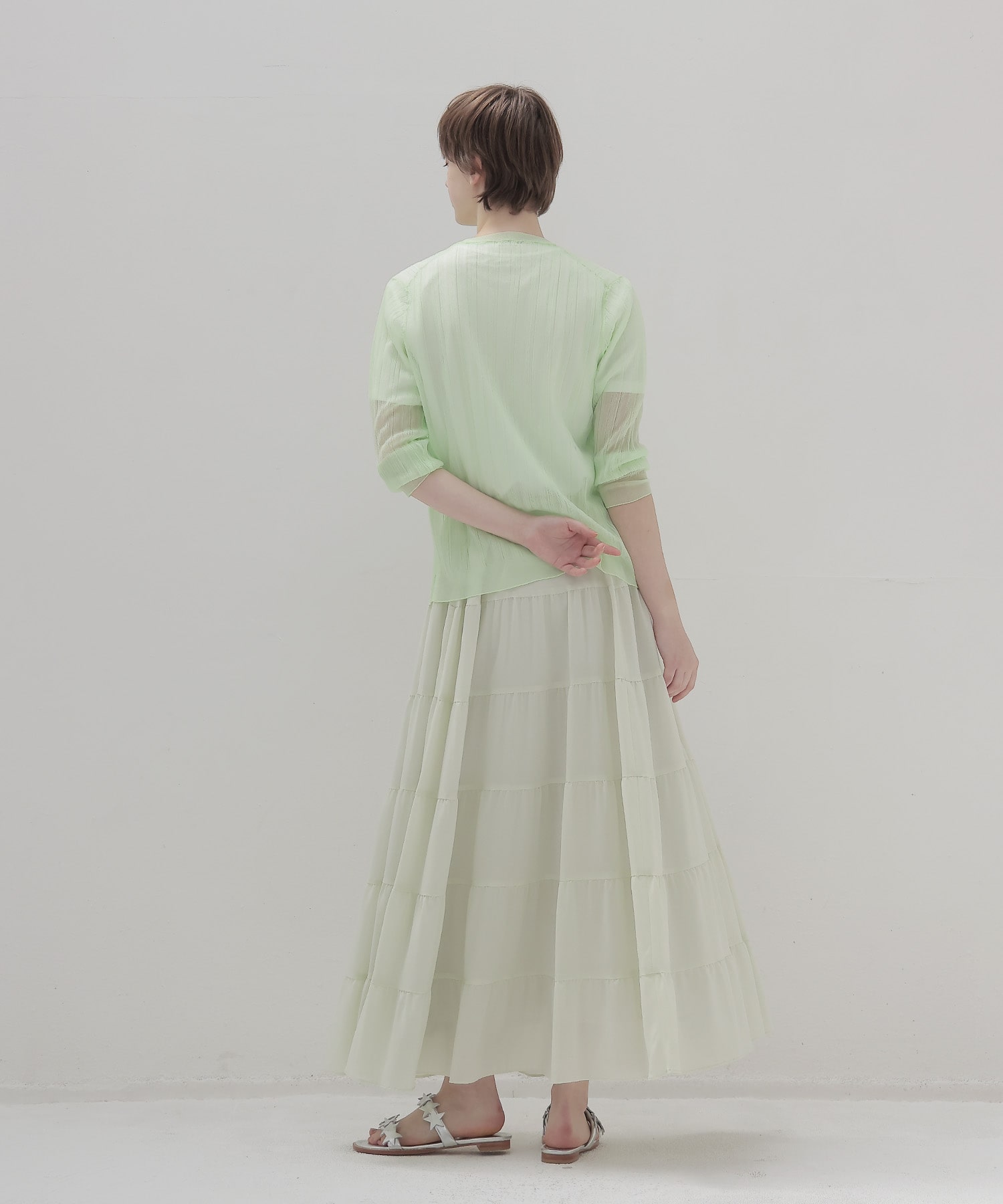 c/cu tiered skirt