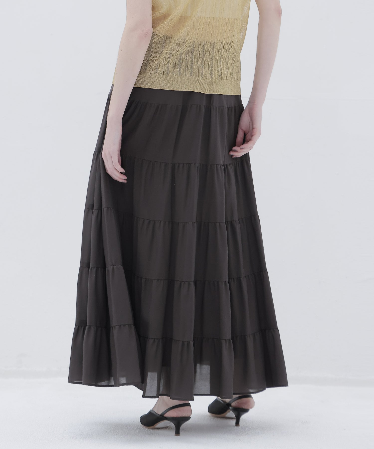c/cu tiered skirt
