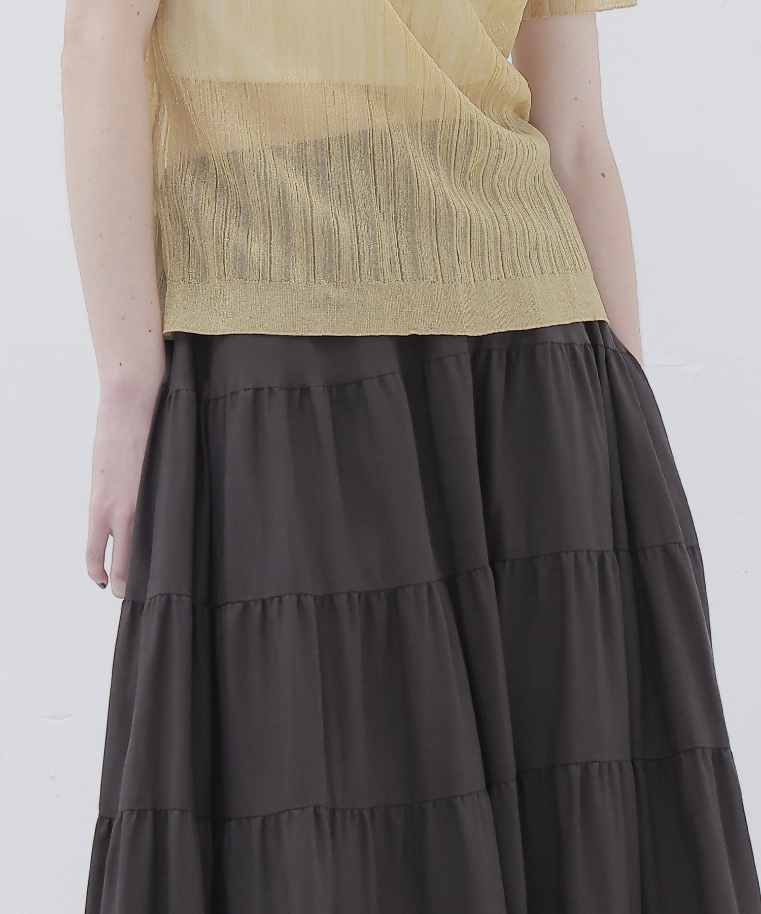 c/cu tiered skirt