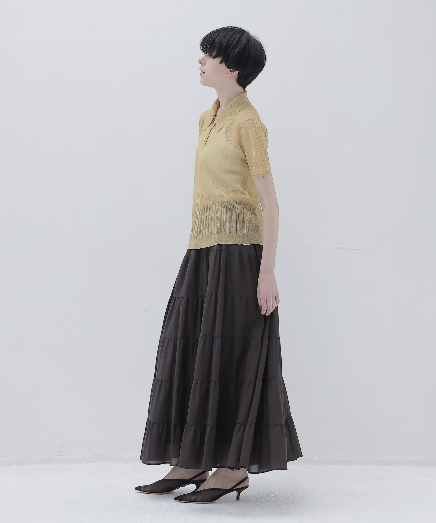 c/cu tiered skirt
