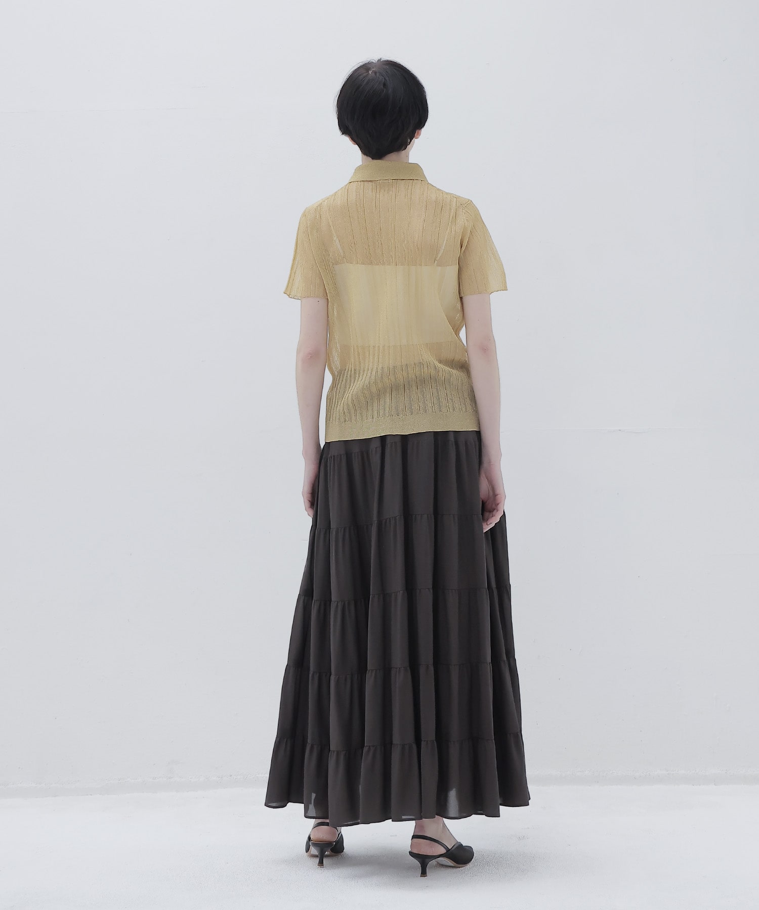 c/cu tiered skirt