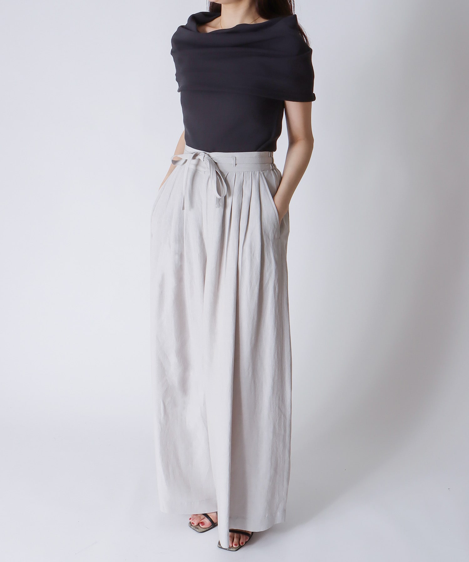 big offshoulder short sleeve pull