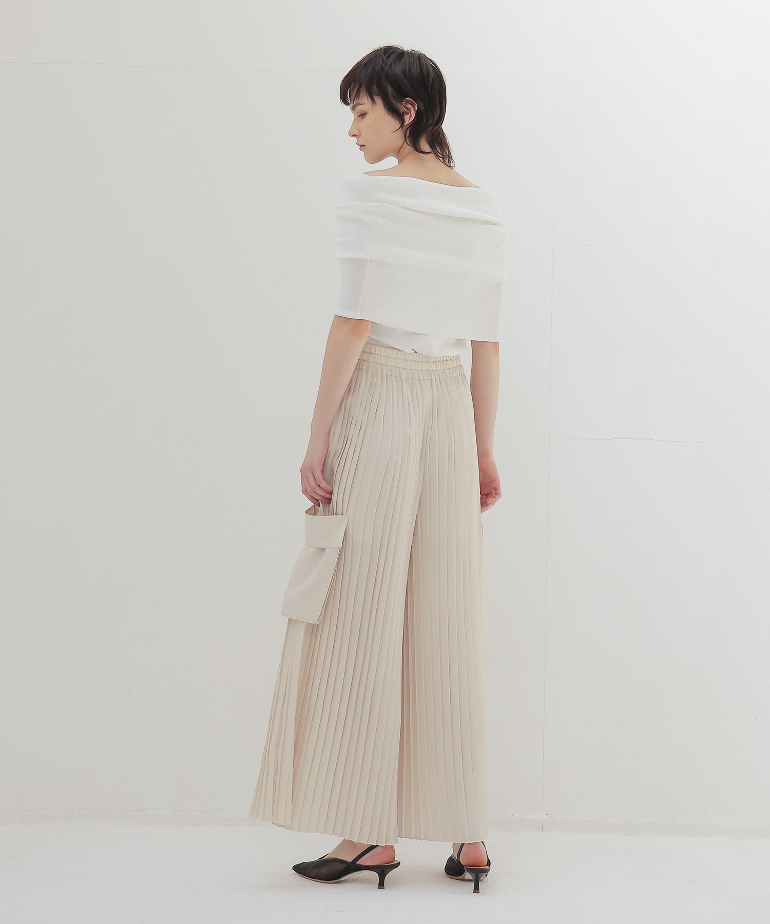 big offshoulder short sleeve pull