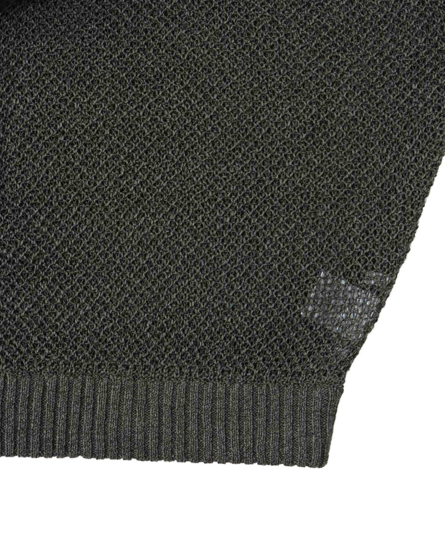 paper yarn 2way dolman pullover