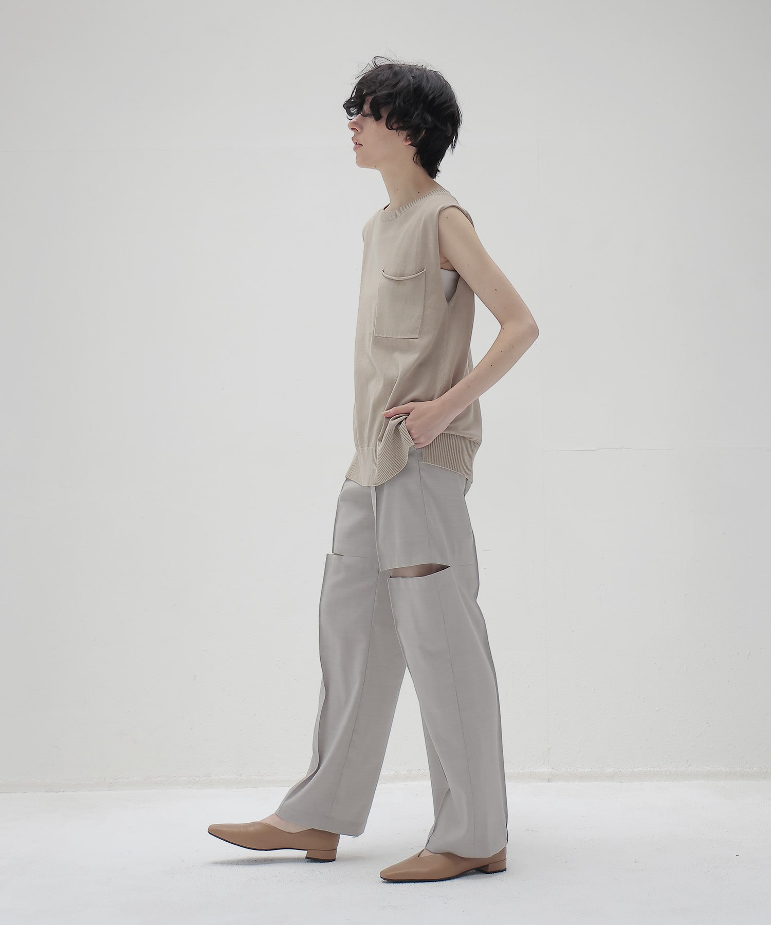 stone wash knit tank
