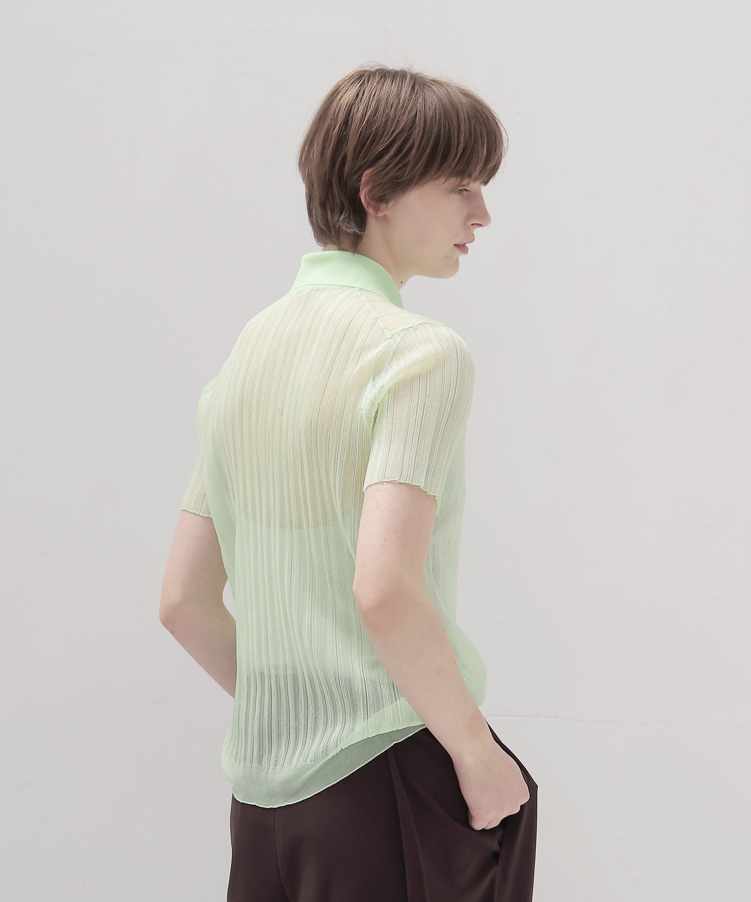 sheer random rib POLO