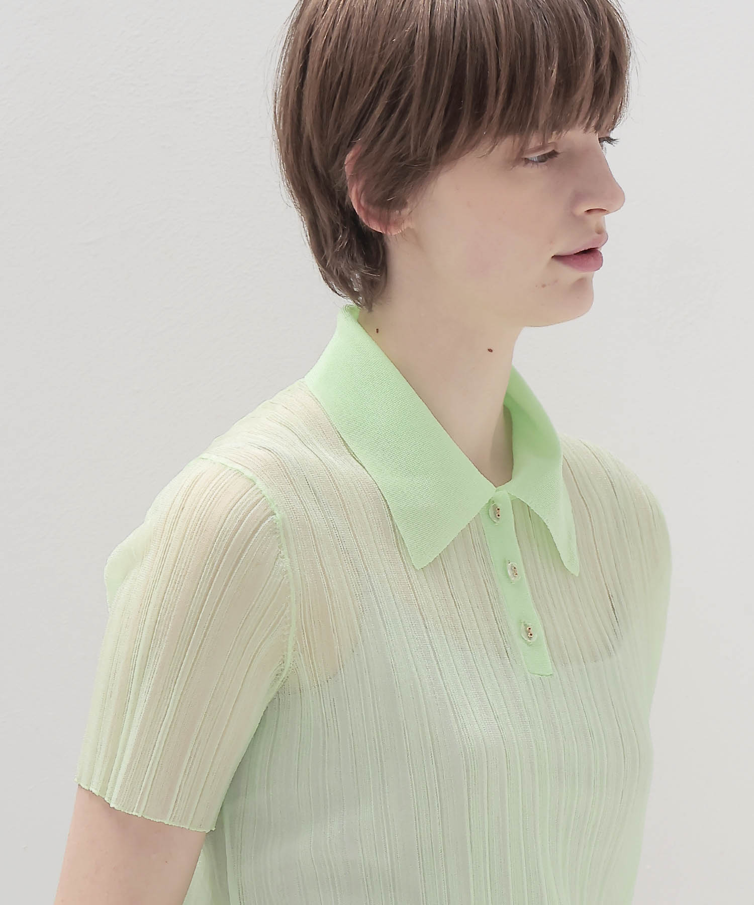 sheer random rib POLO