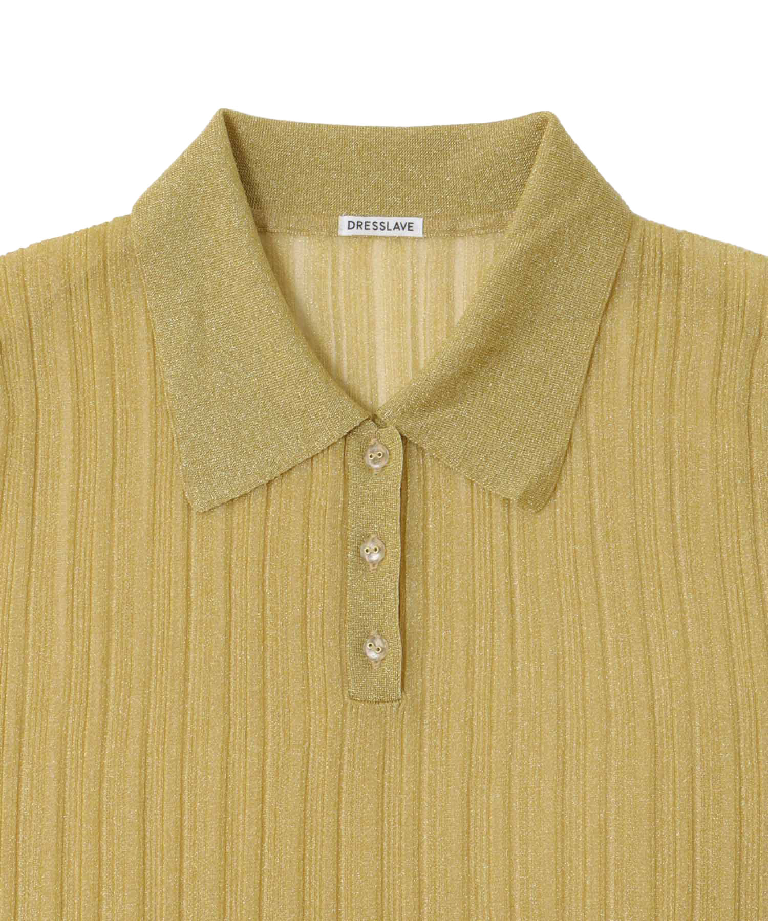 shiny sheer random rib POLO