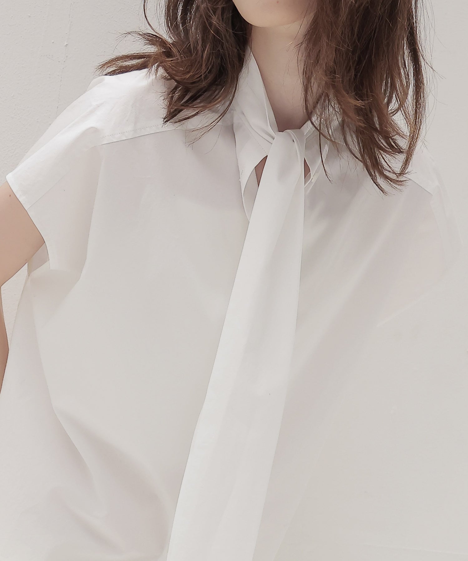 big bow tie blouse