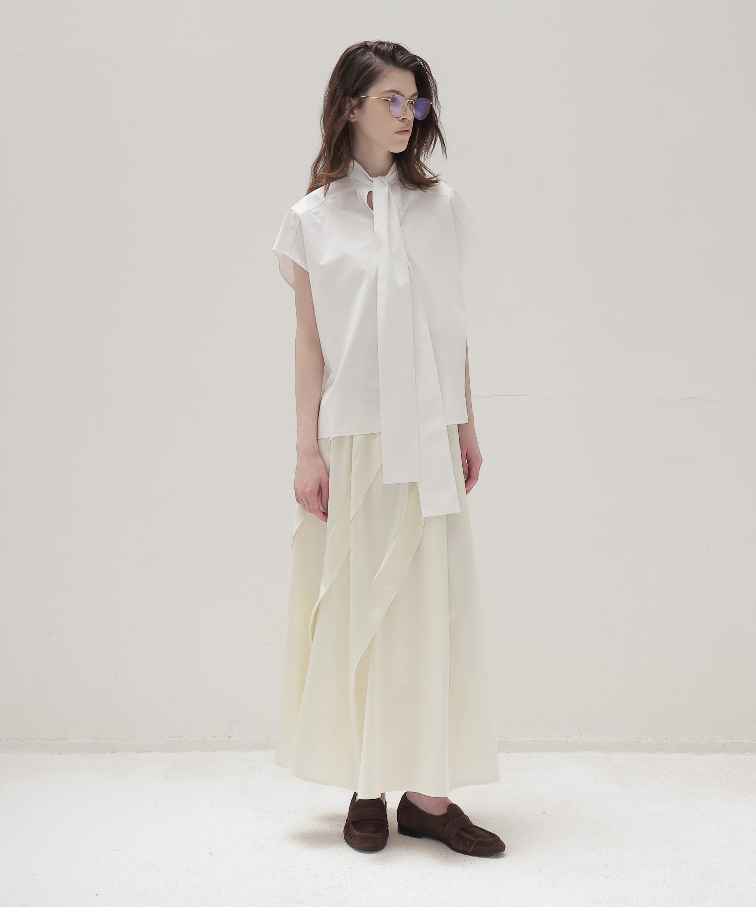 big bow tie blouse