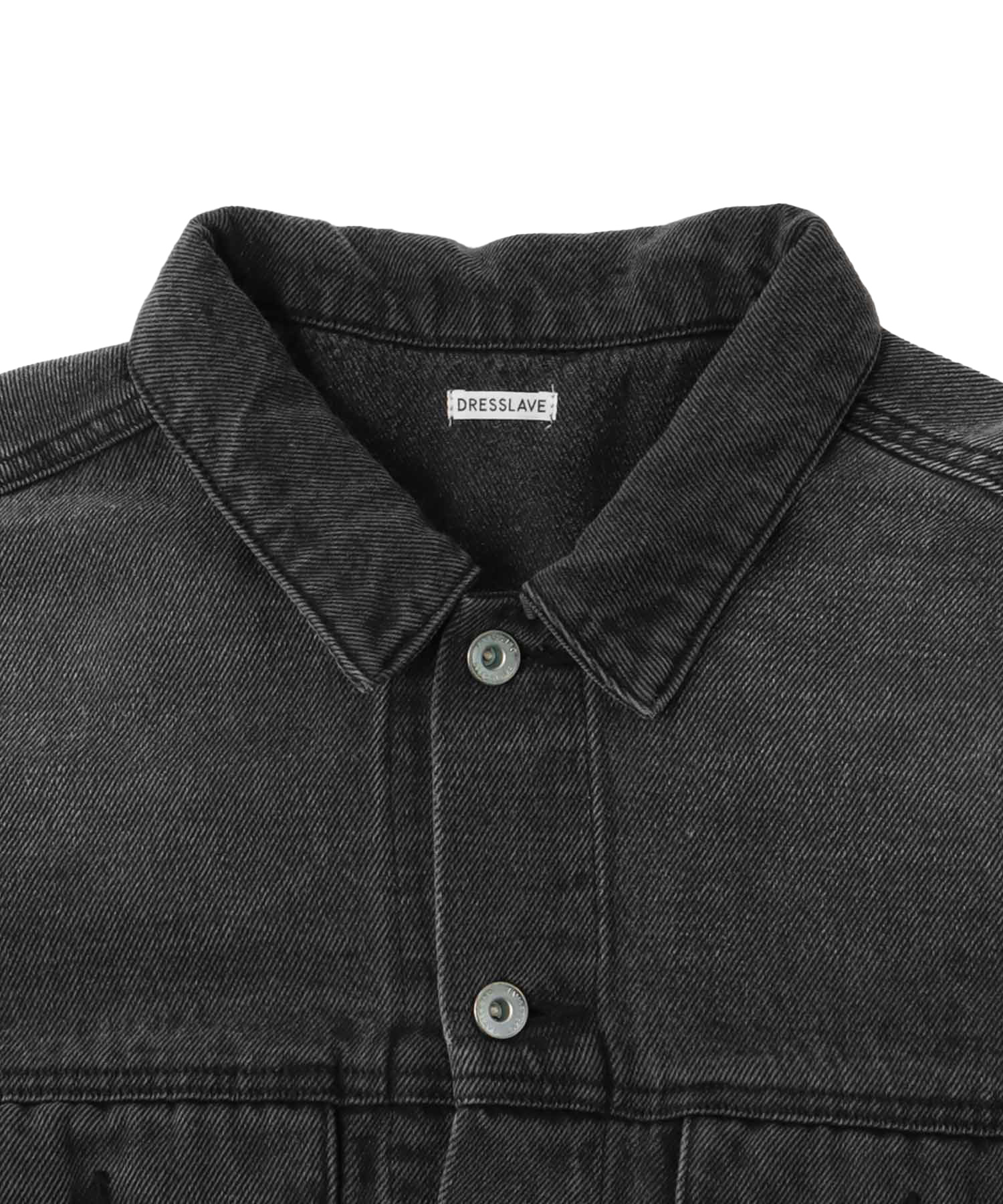 lyocell black denim jacket