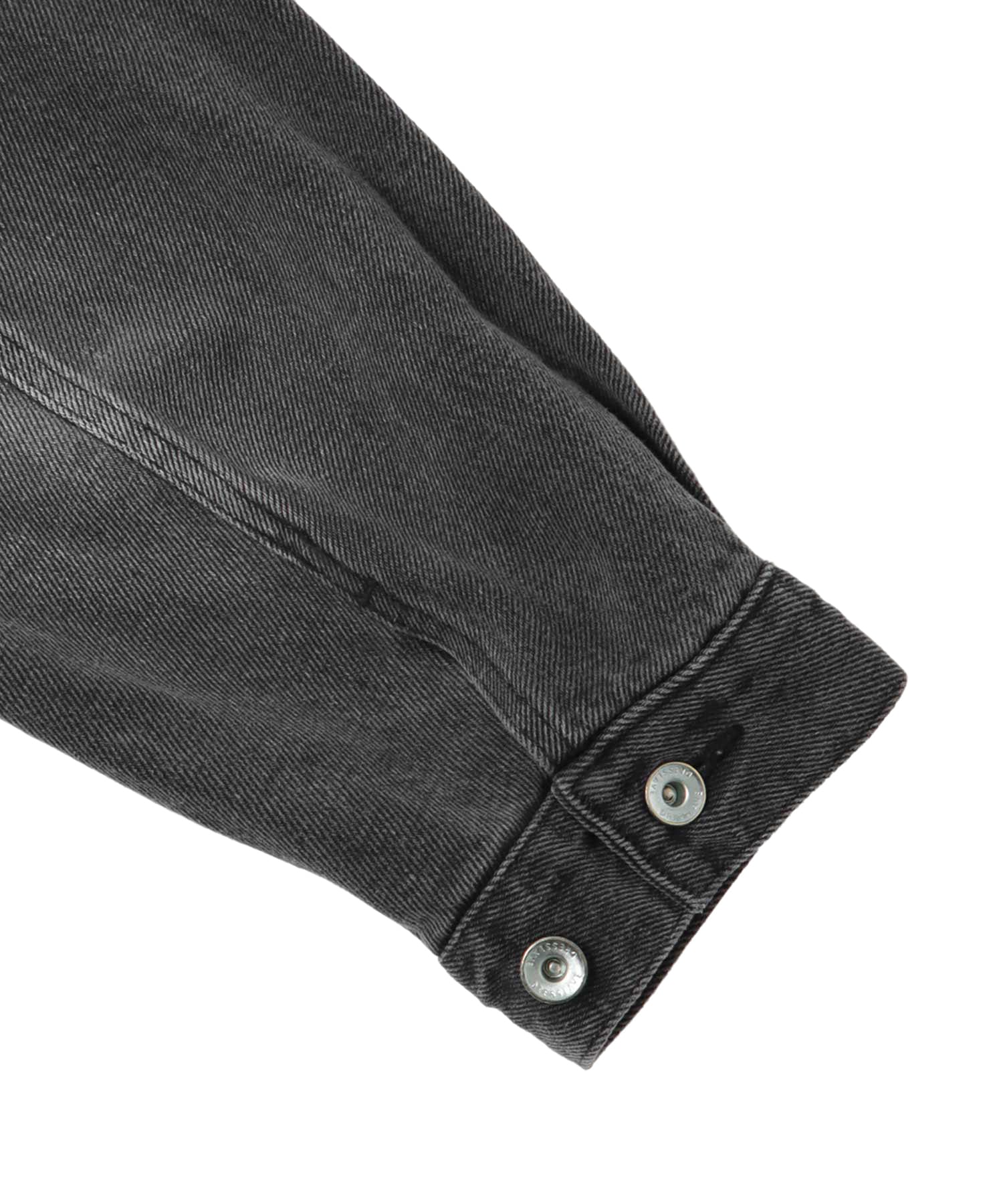 lyocell black denim jacket