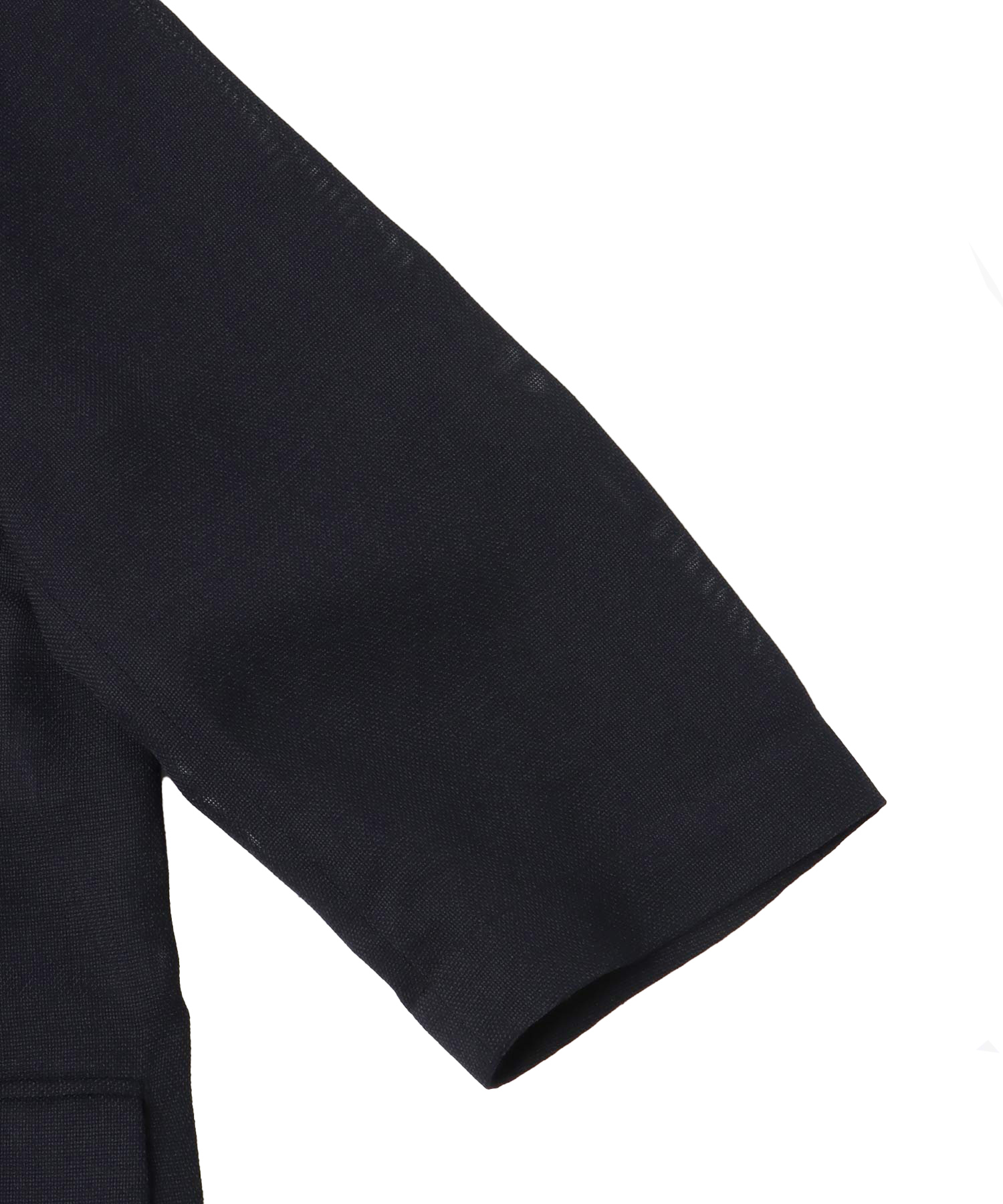 melange mesh half sleeve airy jacket