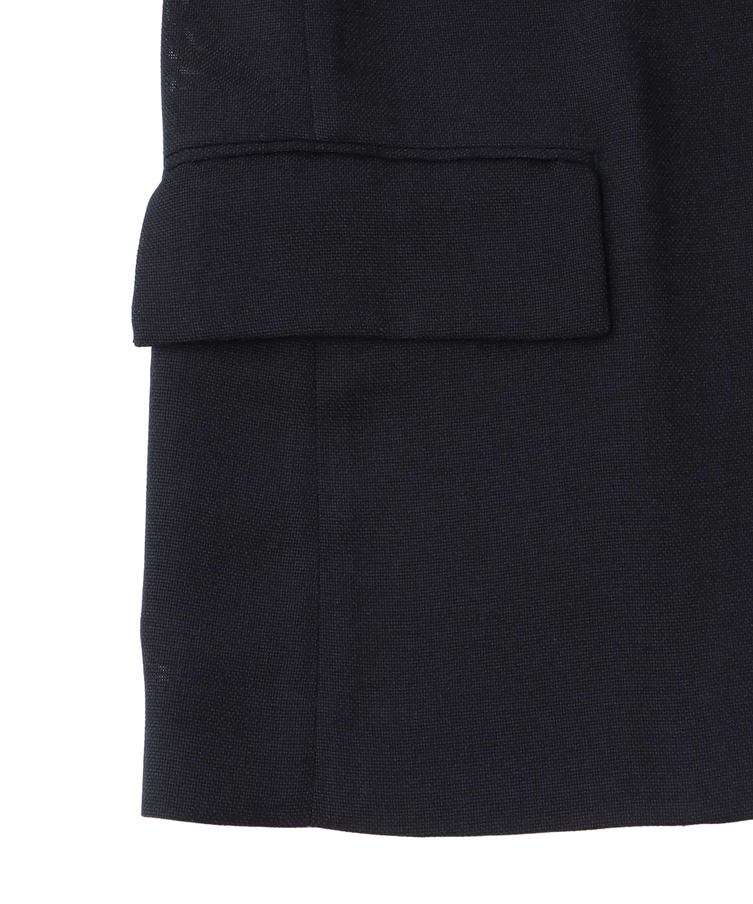 melange mesh half sleeve airy jacket