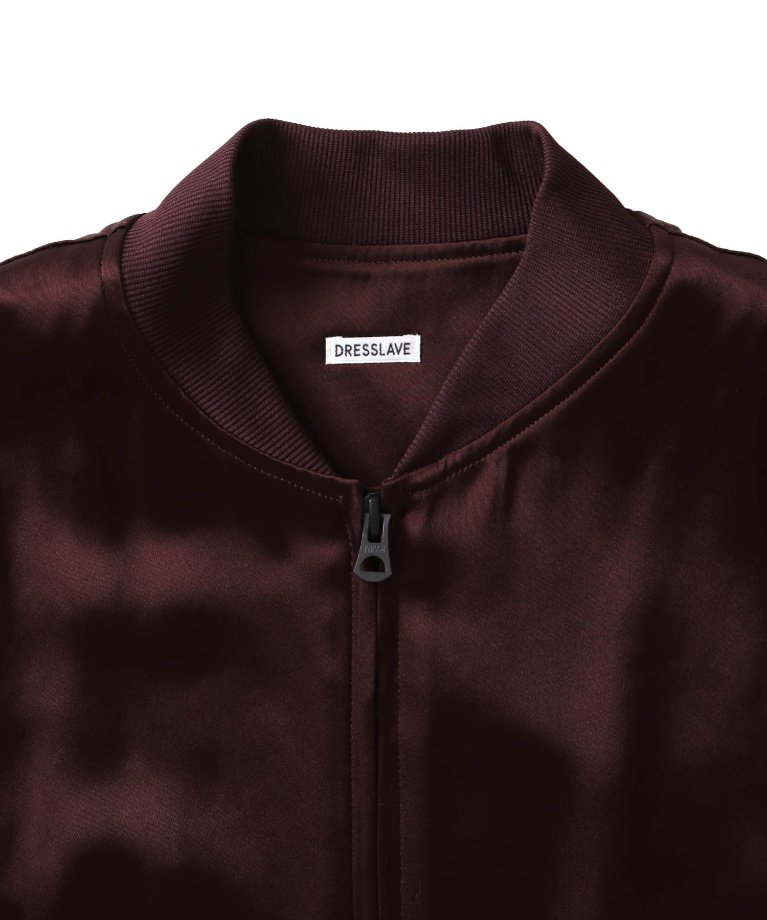 glossy satin MA-1 vest