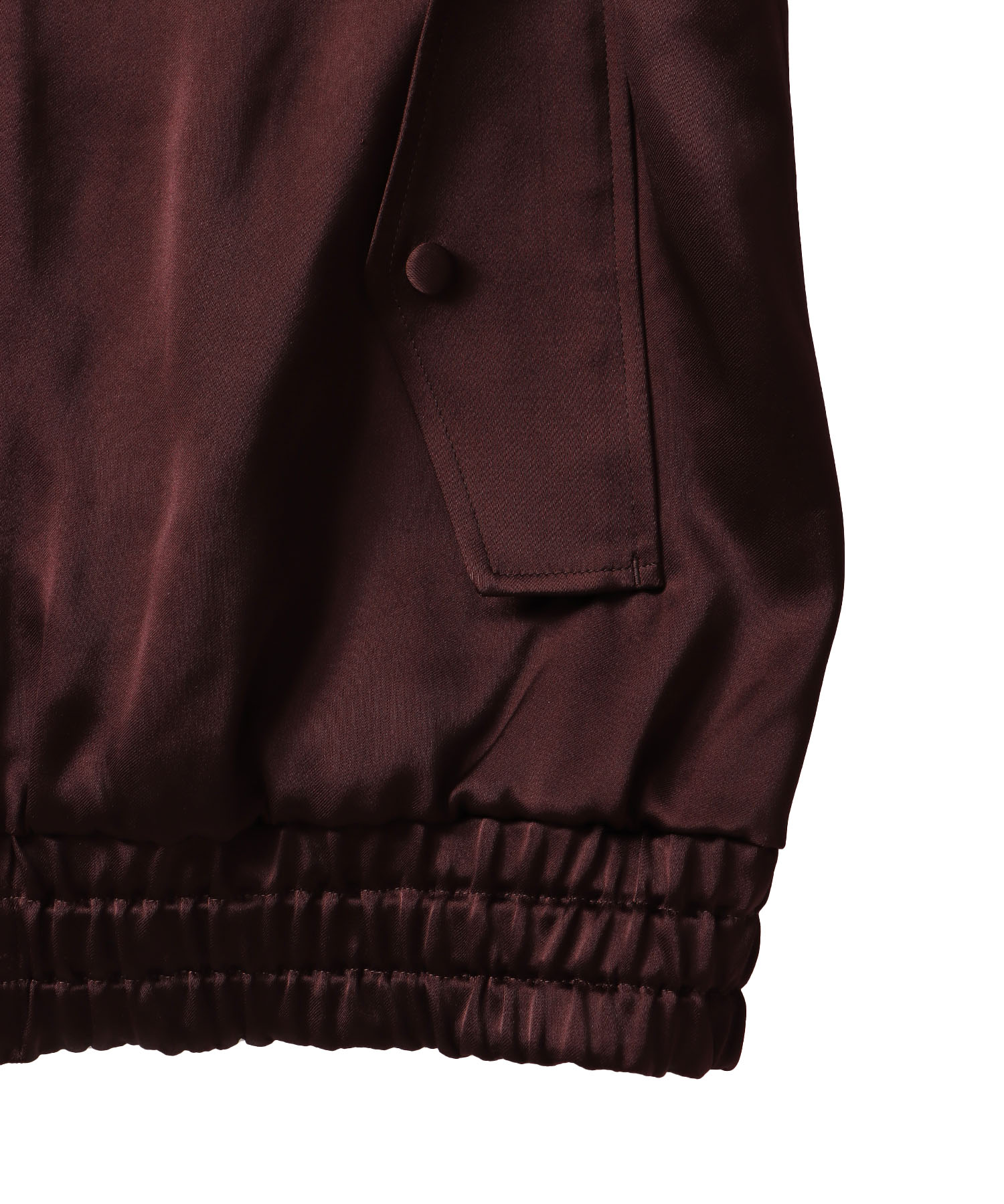 glossy satin MA-1 vest