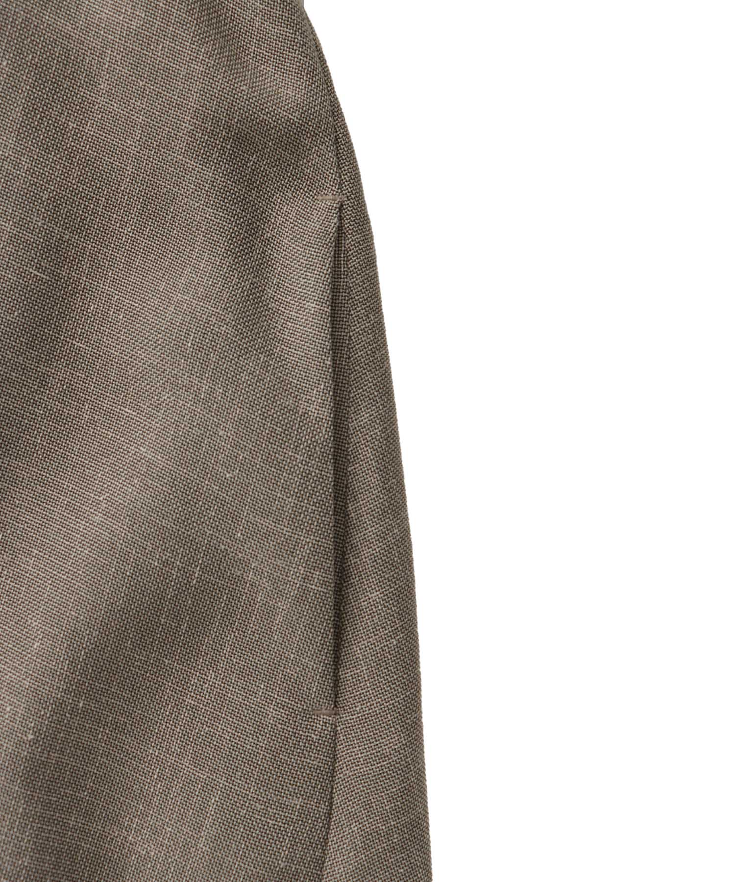 melange mesh relaxy flare dress