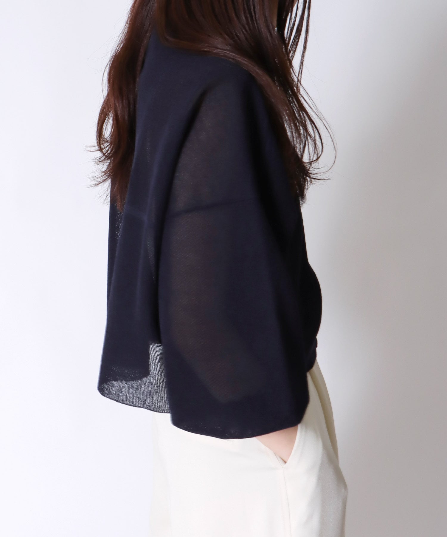 ALLONGE sheer cardigan