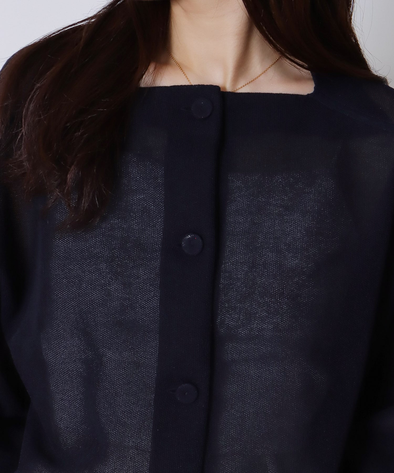 ALLONGE sheer cardigan